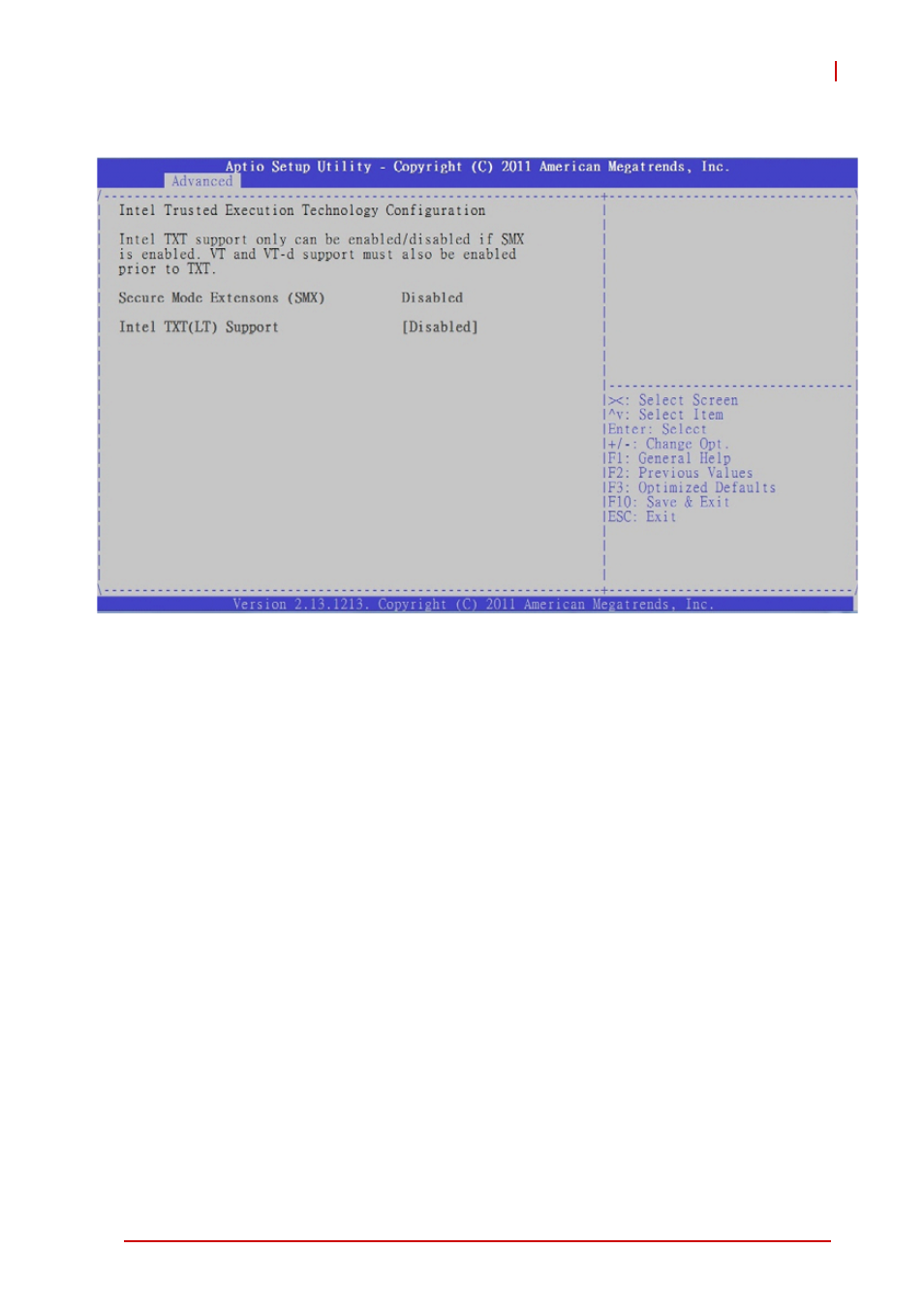 A.3.5 intel txt configuration, A.3.5, Intel txt configuration | ADLINK NuPRO-E72 User Manual | Page 59 / 98