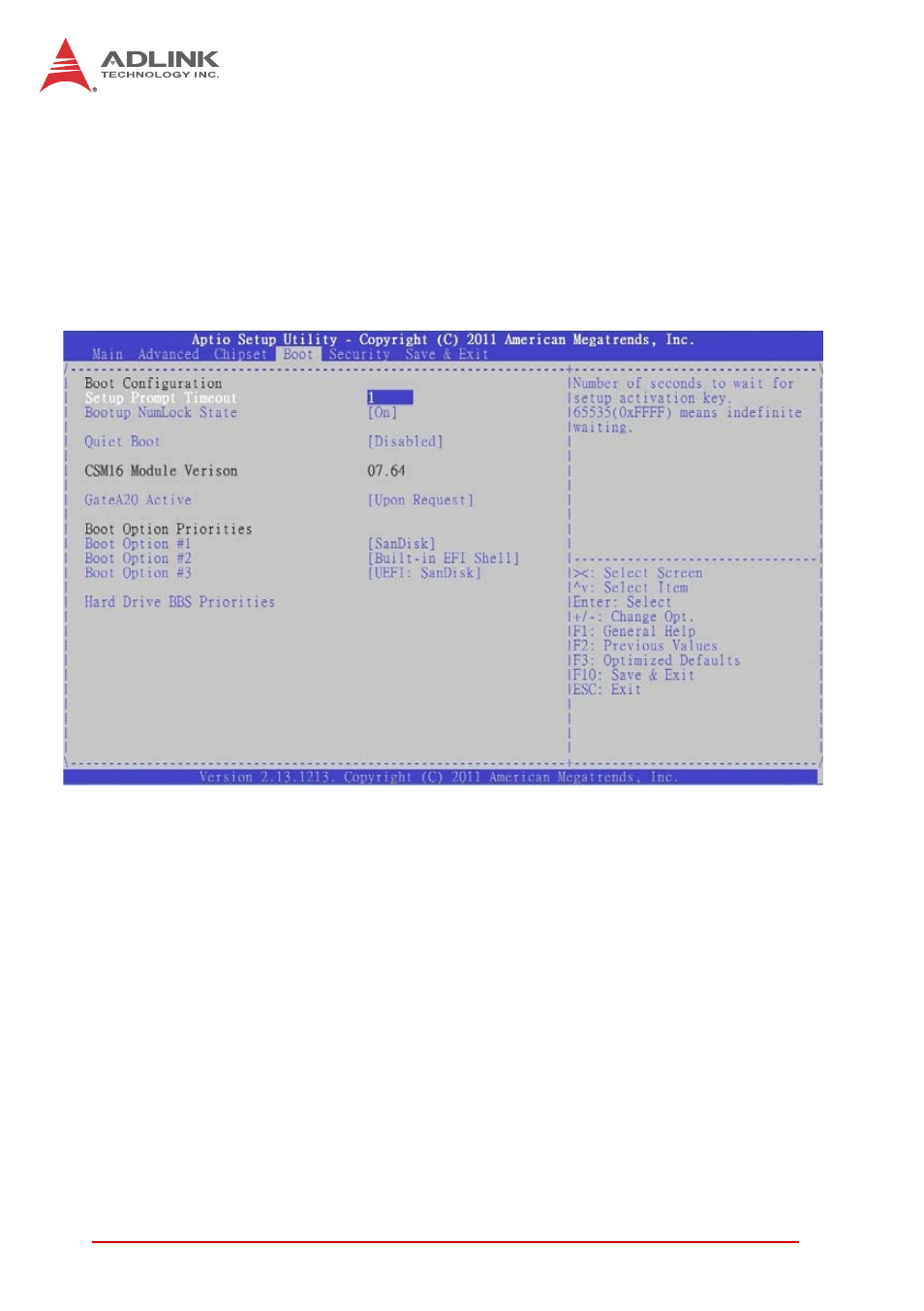 A.5 boot configuration, Boot configuration | ADLINK NuPRO-E72 User Manual | Page 76 / 98