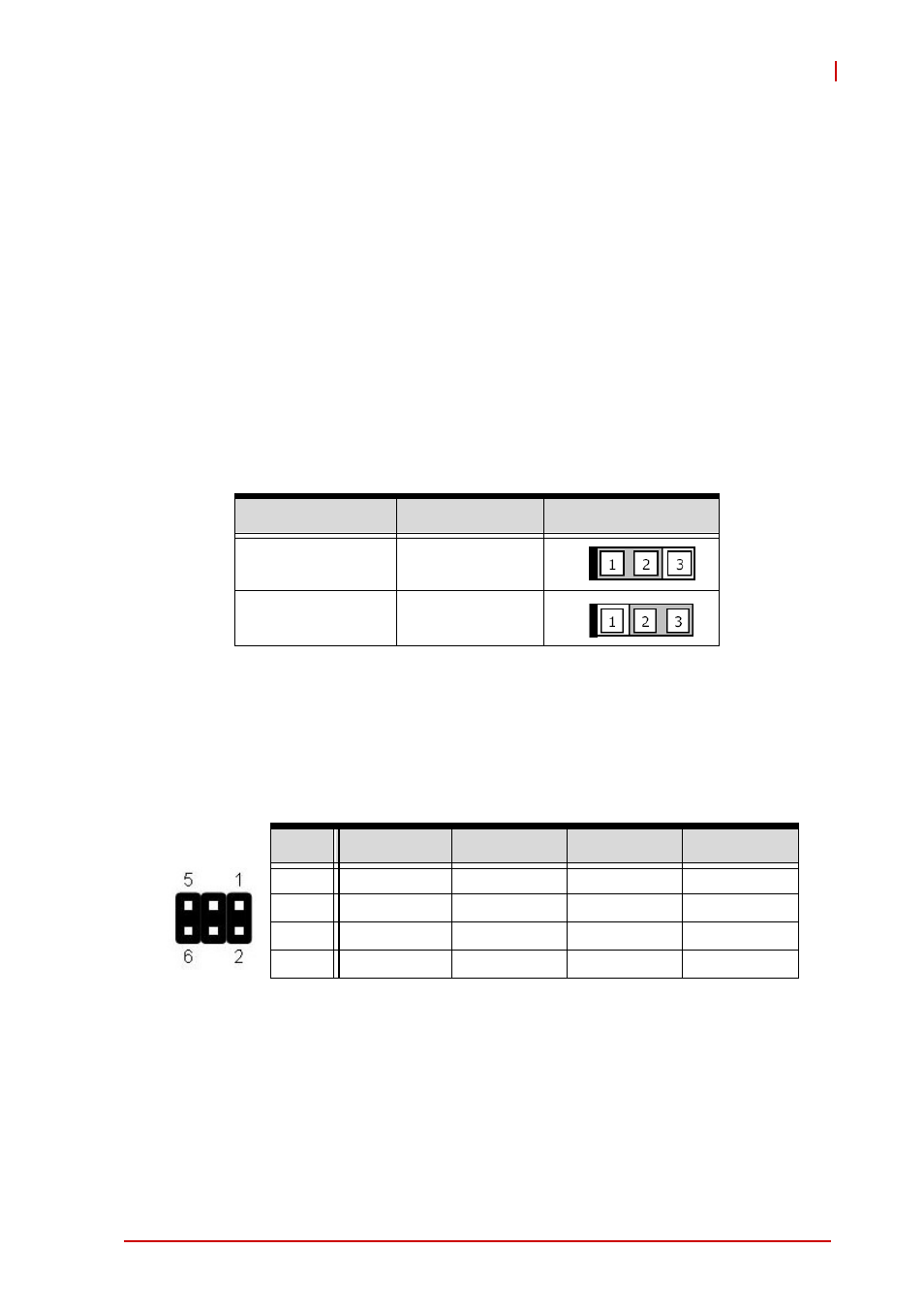 4 jumpers, Clear cmos (jbat1), Com1 mode jumper settings (jp1-4) | Jumpers | ADLINK NuPRO-E340 User Manual | Page 35 / 102