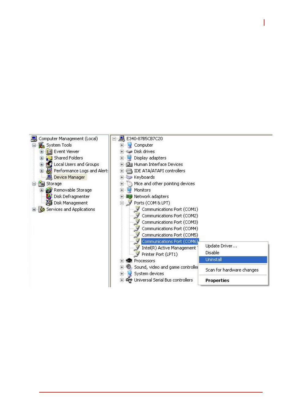 10 fix for com5/6 irq reversed - windows xp | ADLINK NuPRO-E340 User Manual | Page 49 / 102