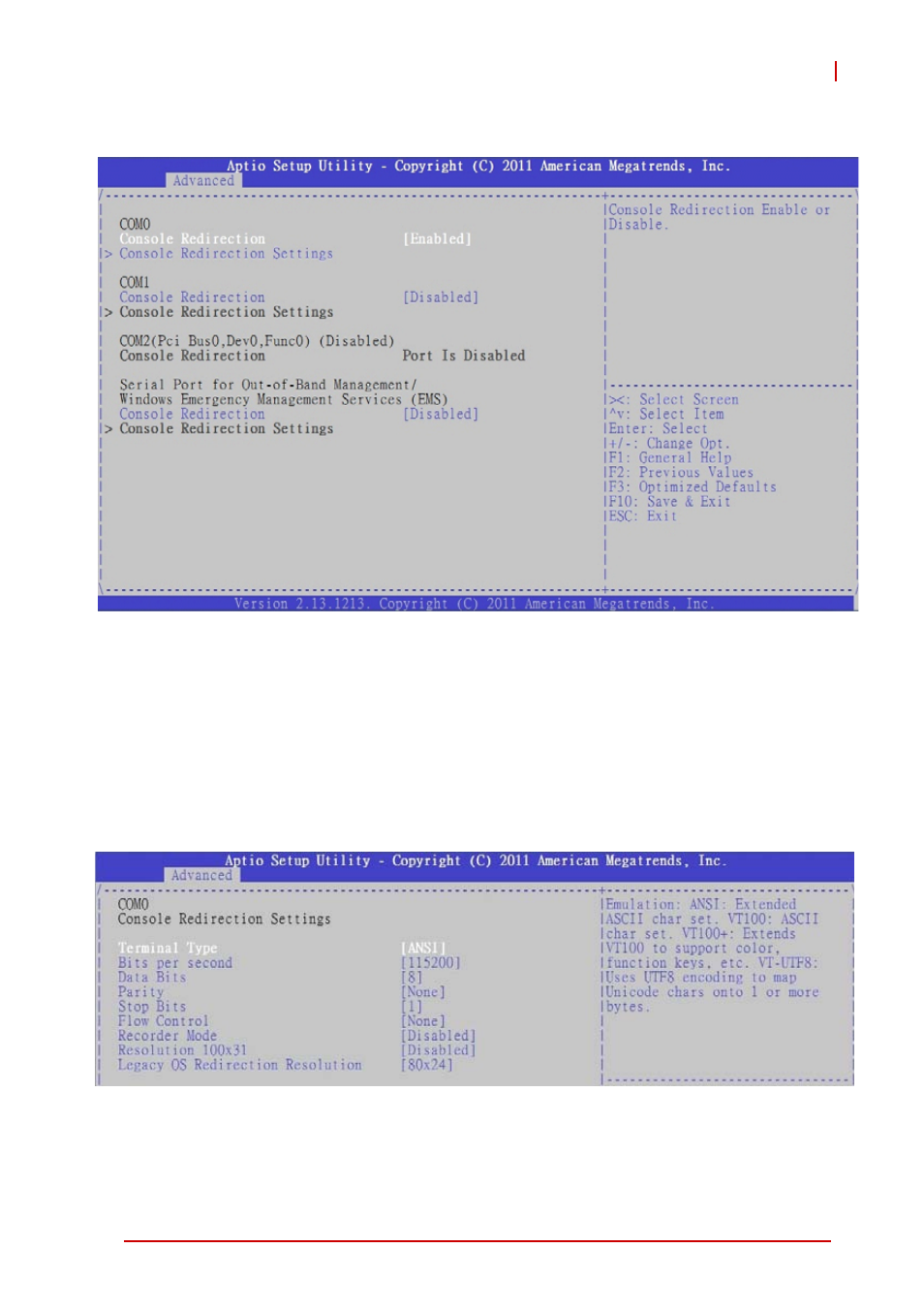 11 serial port console redirection, 11serial port console redirection | ADLINK NuPRO-E340 User Manual | Page 71 / 102