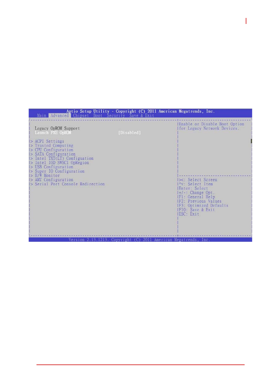 3 advanced bios setup, Advanced bios setup | ADLINK NuPRO-E340 User Manual | Page 55 / 100