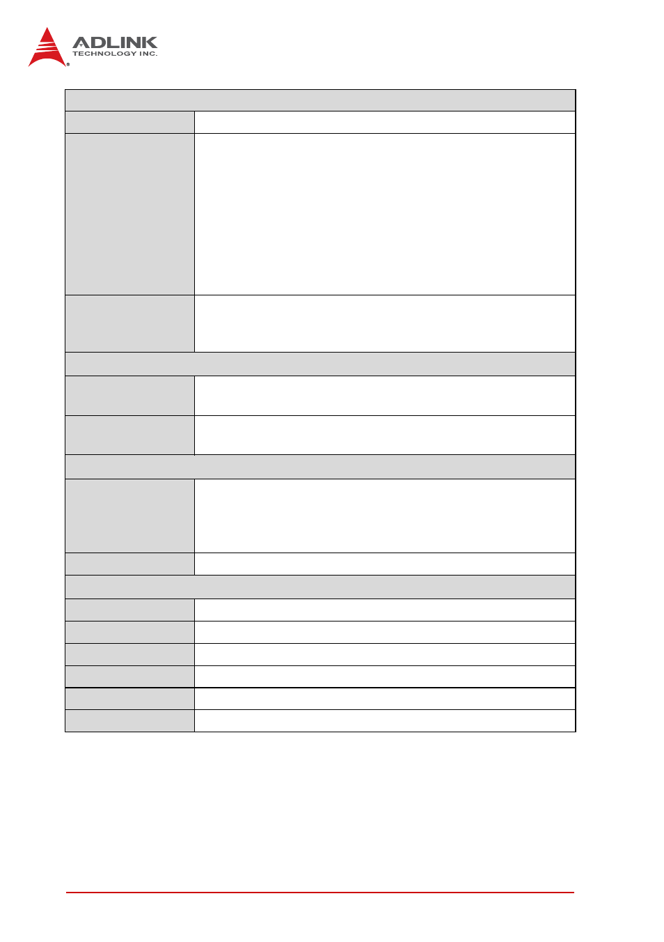 Table 1-1: nupro-e330 general specifications | ADLINK NuPRO-E330 User Manual | Page 18 / 104