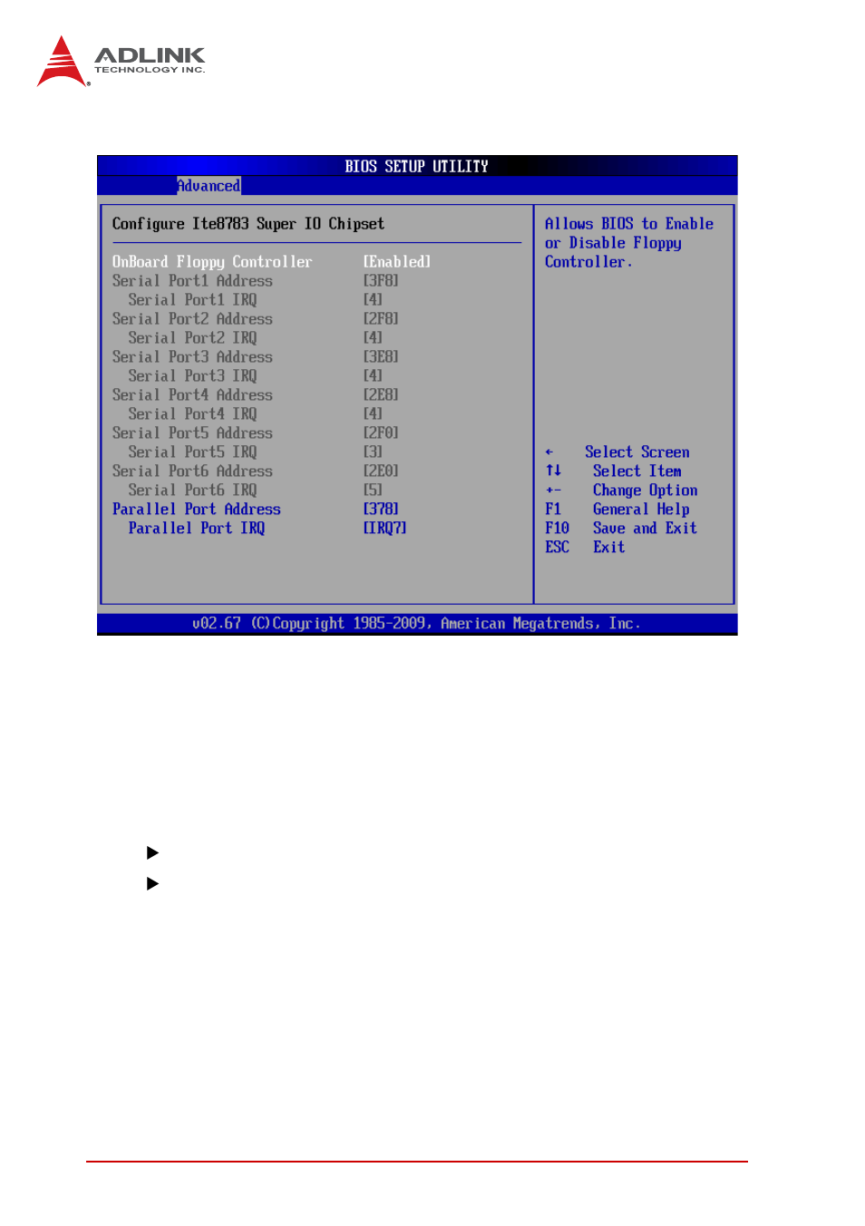 3 super io configuration | ADLINK NuPRO-E330 User Manual | Page 62 / 104