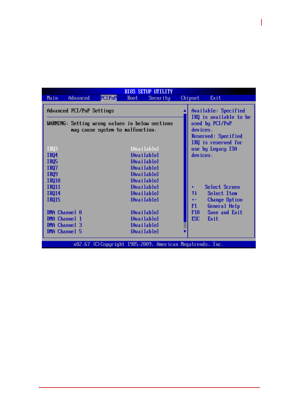 4 pci/pnp settings, 1 irq/dma, Pci/pnp settings | ADLINK NuPRO-E330 User Manual | Page 73 / 104