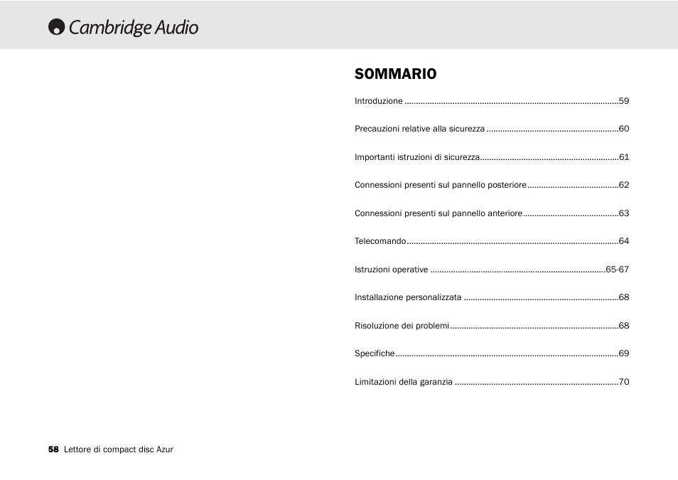 Cambridge Audio 540C User Manual | Page 58 / 116