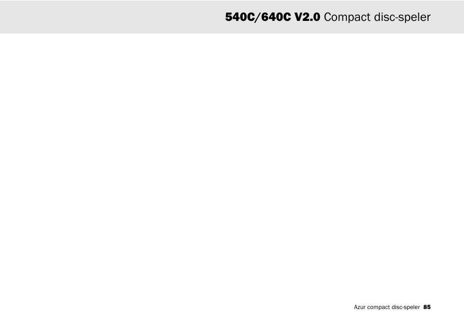 Cambridge Audio 540C User Manual | Page 85 / 116