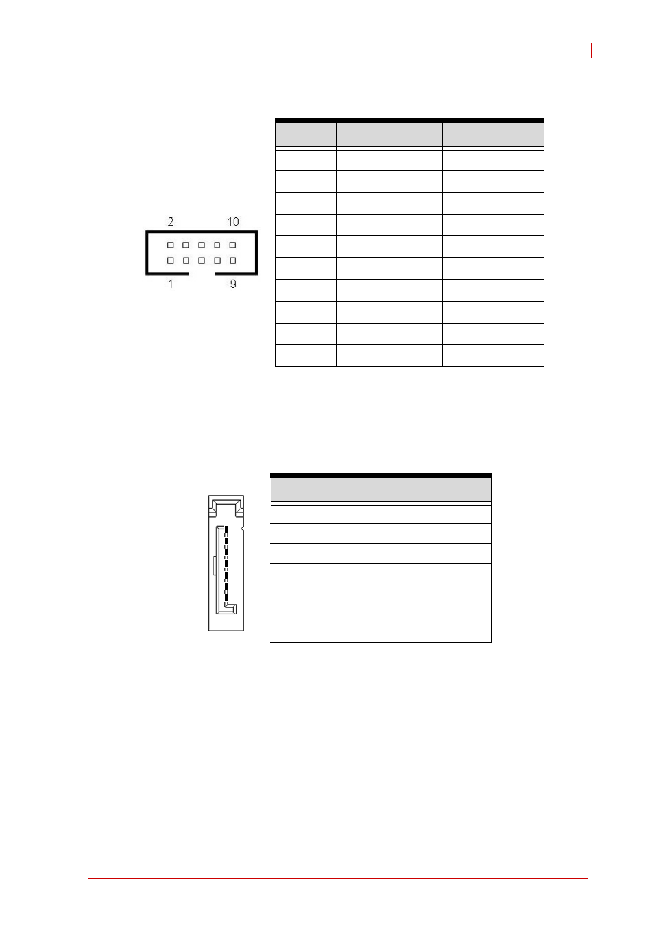 Com1 connector (rs-422/485/485+) (cn7), Serial ata connectors (cn8/10) | ADLINK NuPRO-E320 User Manual | Page 37 / 104