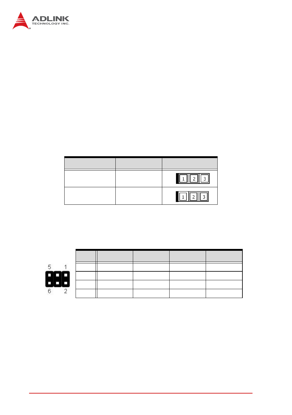 4 jumpers, Clear cmos (jbat1), Com1 mode jumper settings (jp1-4) | Jumpers | ADLINK NuPRO-E320 User Manual | Page 40 / 104