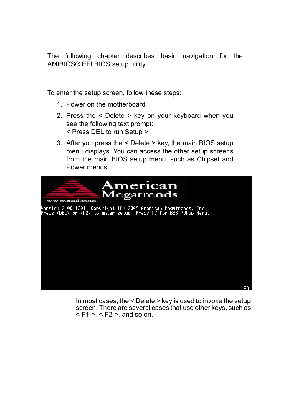 5 bios setup, 1 starting the bios, Chapter 5, bios setup | Starting the bios, 5bios setup | ADLINK NuPRO-A40H User Manual | Page 51 / 100