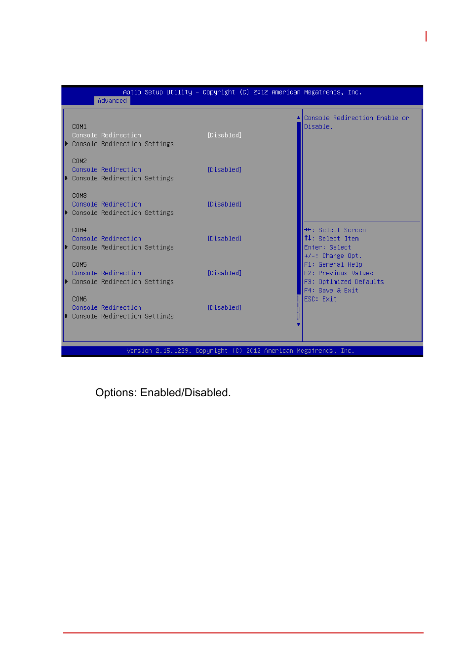 6 serial port console redirection | ADLINK NuPRO-A40H User Manual | Page 65 / 100