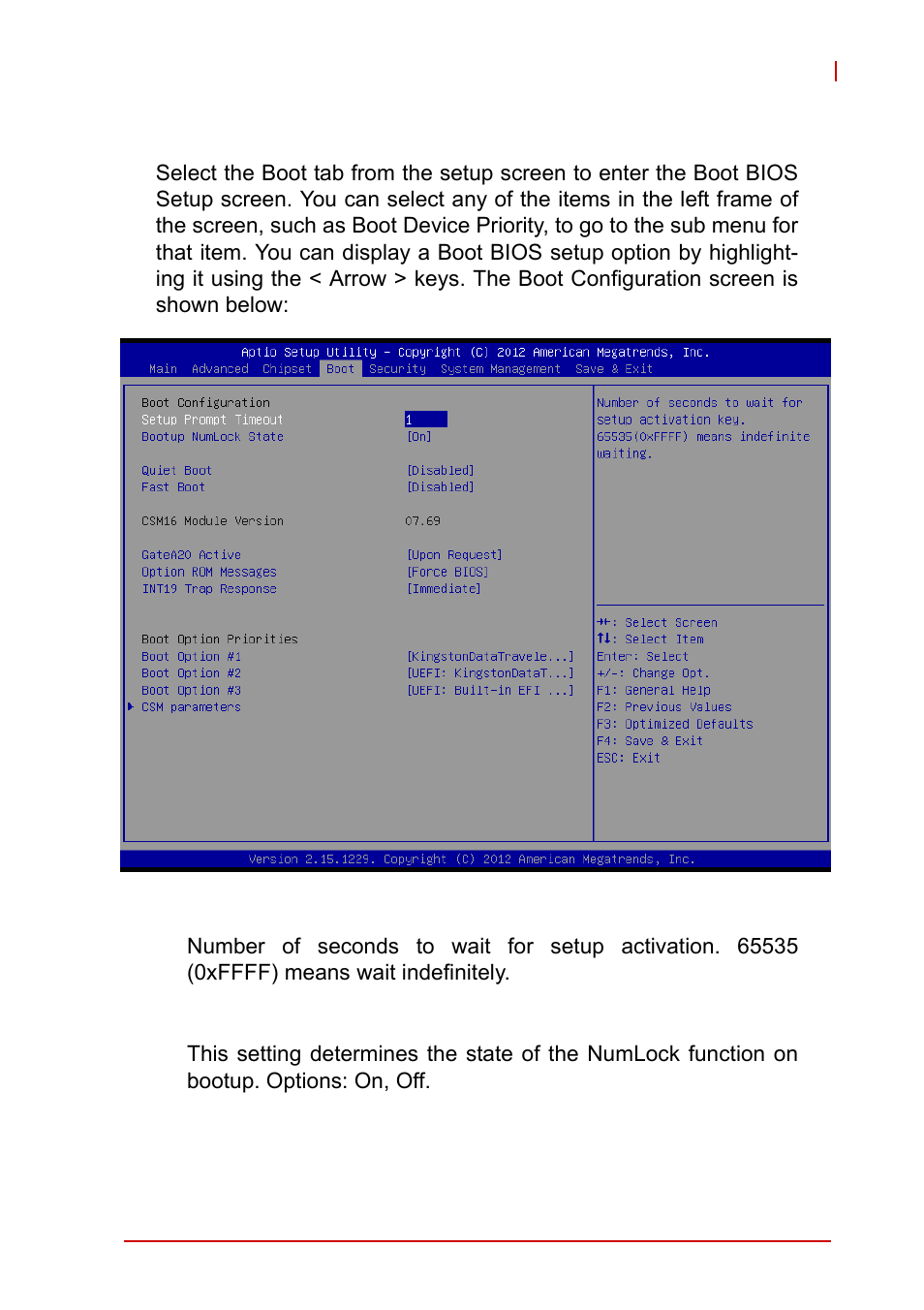 5 boot configuration, Boot configuration | ADLINK NuPRO-A40H User Manual | Page 77 / 100