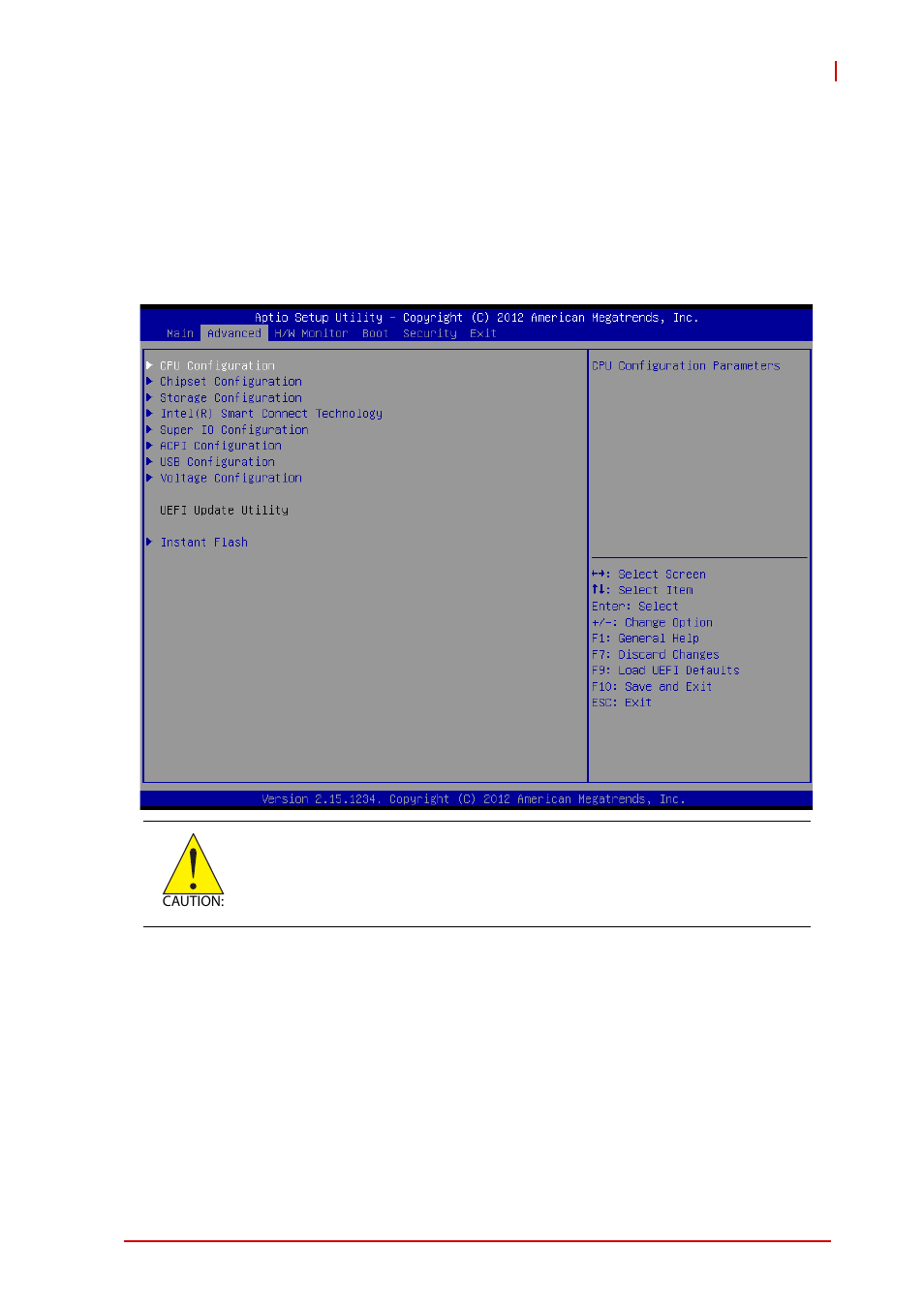 A.5 advanced menu, Instant flash, Advanced menu | ADLINK IMB-M42H User Manual | Page 35 / 56