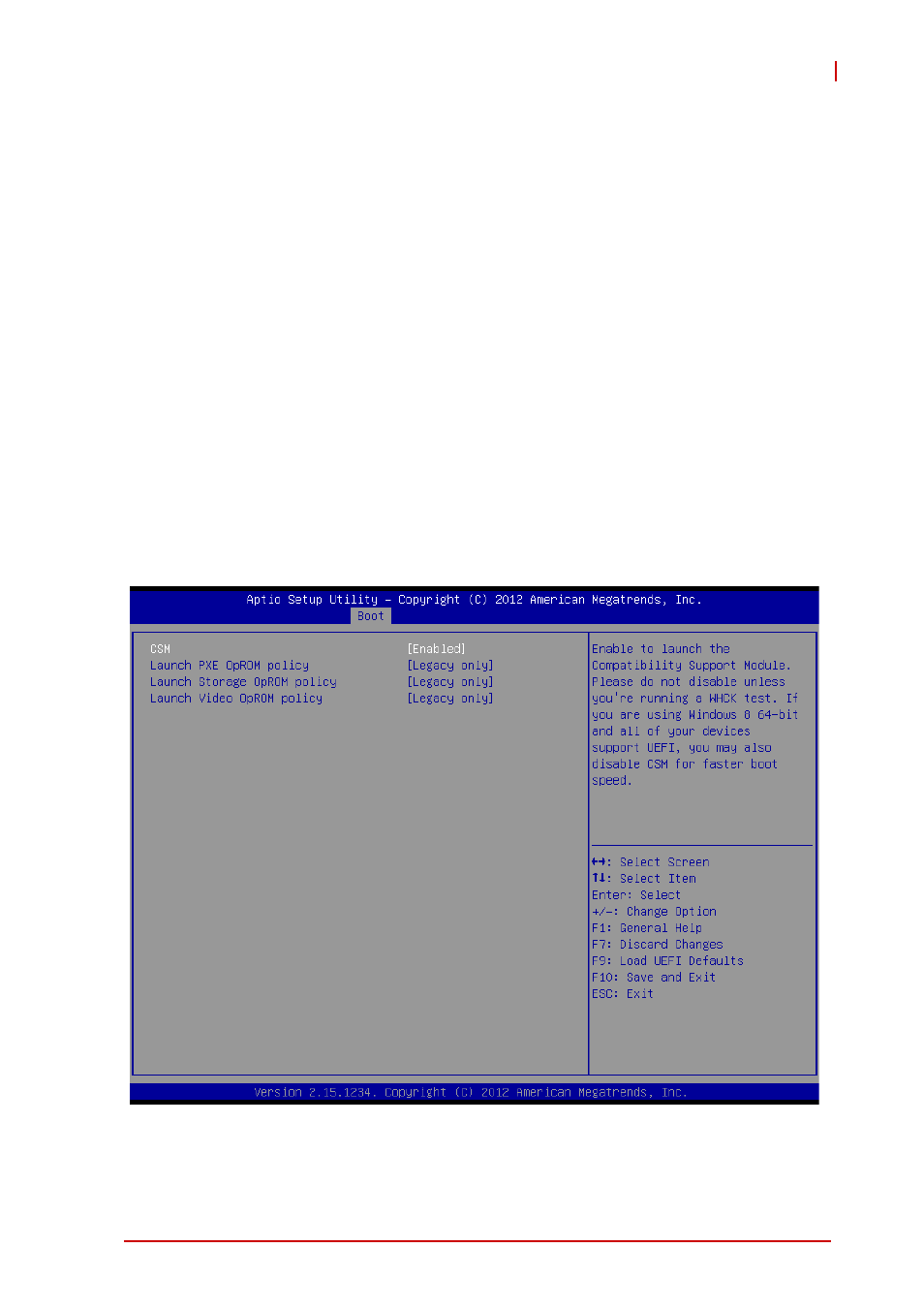 Bootup num-lock, Boot beep, Full screen logo | ADLINK IMB-M42H User Manual | Page 49 / 56