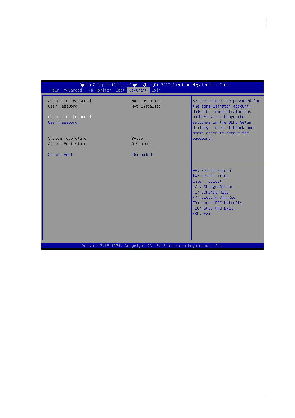 A.16 security, Secure boot | ADLINK IMB-M42H User Manual | Page 51 / 56