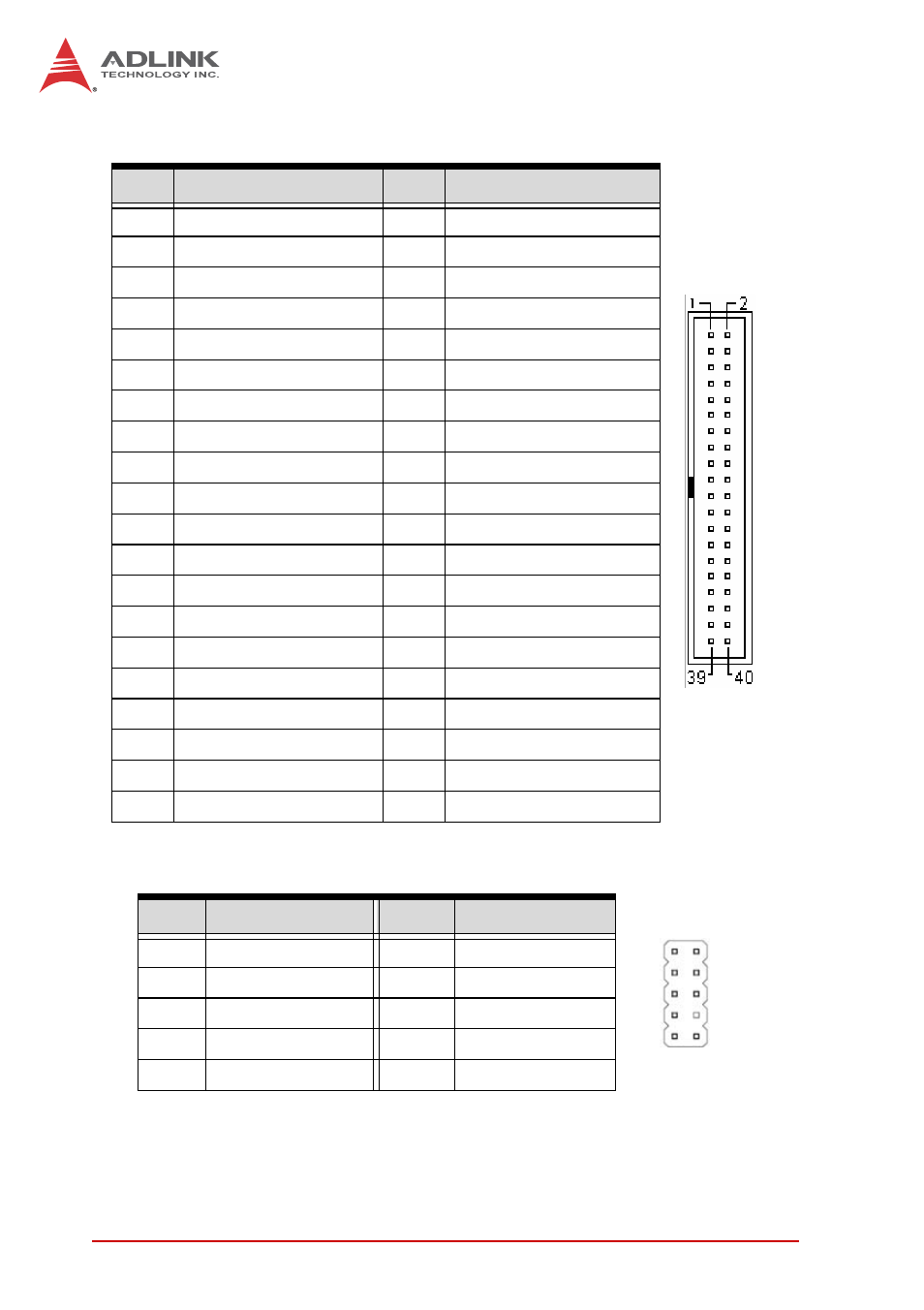 Digital io connector (jdio1), Lpc pin header (jlpc), Digital io connector (jdio1) lpc pin header (jlpc) | ADLINK IMB-M40H User Manual | Page 34 / 52