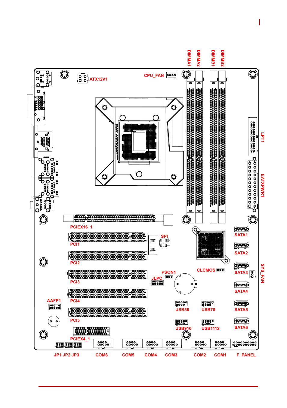 2 board layout, Board layout, Figure 2-2: m-342 board layout | ADLINK M-342 User Manual | Page 31 / 100