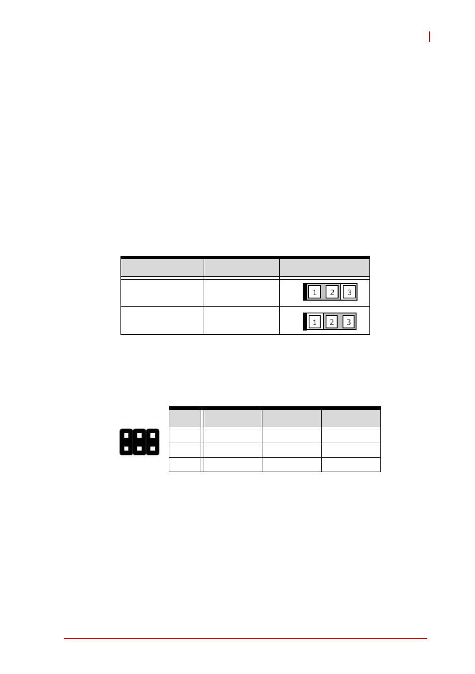 4 jumpers, Clear cmos (clcmos), Com6 mode jumper settings (jp1~3) | Jumpers | ADLINK M-342 User Manual | Page 39 / 100