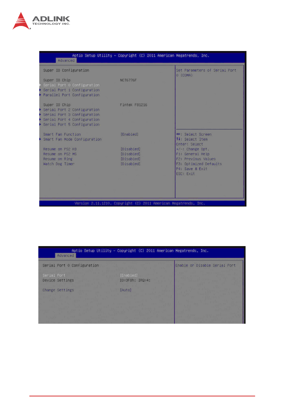 8 super io configuration | ADLINK M-342 User Manual | Page 72 / 100