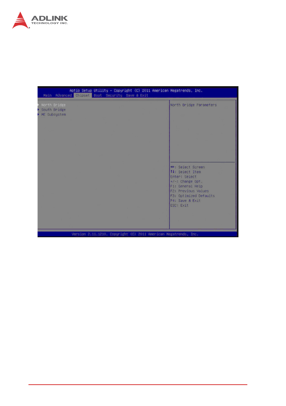 4 chipset setup, Chipset setup | ADLINK M-342 User Manual | Page 76 / 100