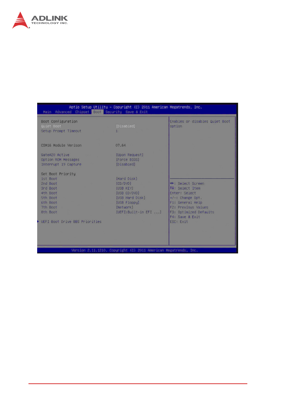 5 boot configuration, Boot configuration | ADLINK M-342 User Manual | Page 84 / 100