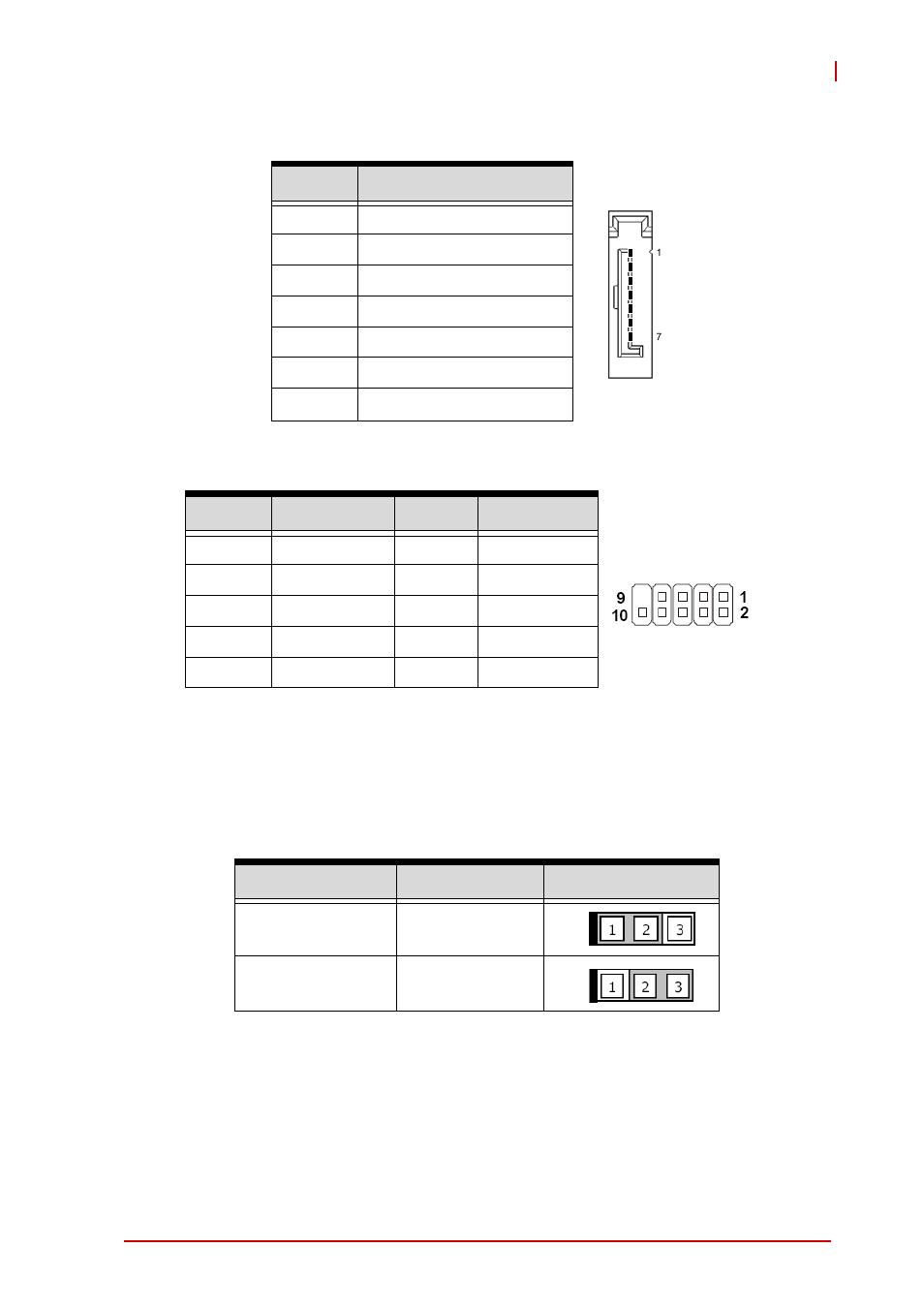 Sata connectors, Usb 2.0 pin headers (h_usb1~2), 4 jumpers & switches | Clear rtc (clr_rtc1), Jumpers & switches, Sata connectors usb 2.0 pin headers (h_usb1~2) | ADLINK IMB-S90 User Manual | Page 29 / 38