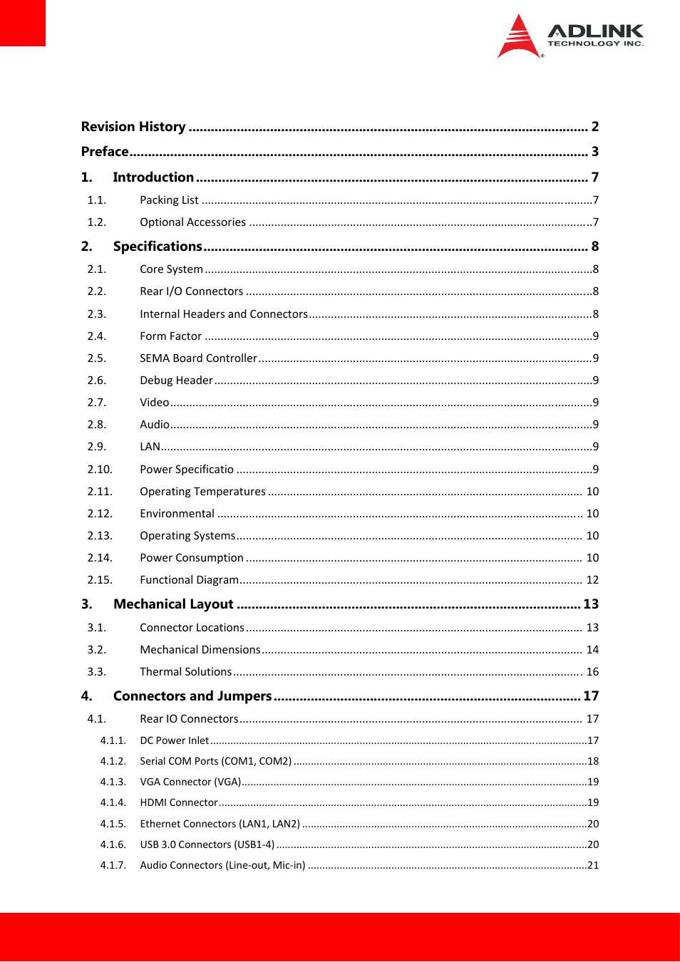 ADLINK AmITX-BT-I User Manual | Page 4 / 48