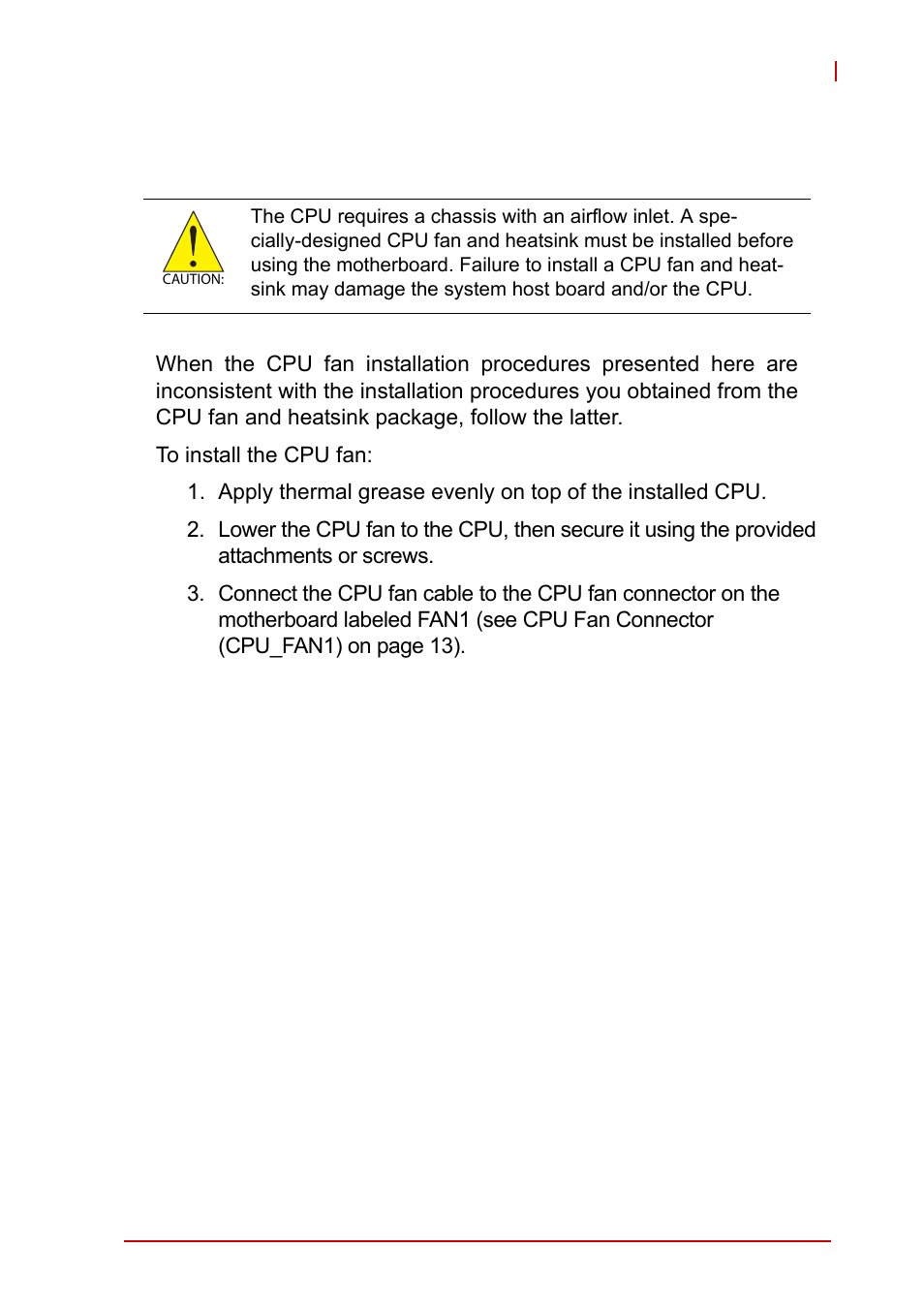 2 installing the cpu fan and heatsink, Installing the cpu fan and heatsink | ADLINK AmITX-IB-I User Manual | Page 35 / 82