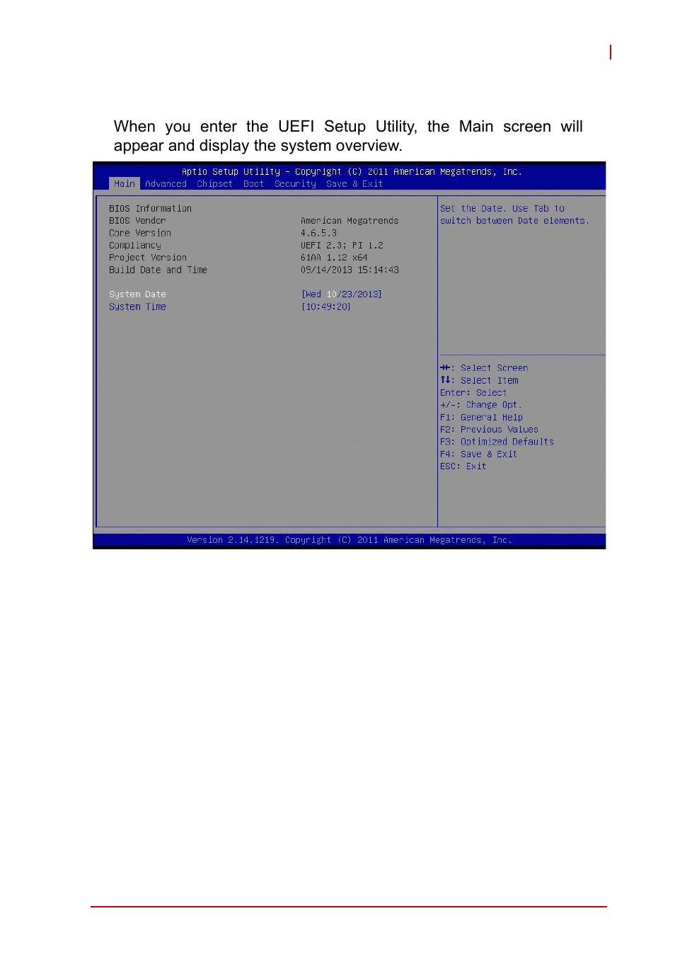 2 main setup, Main setup | ADLINK AmITX-IB-I User Manual | Page 43 / 82