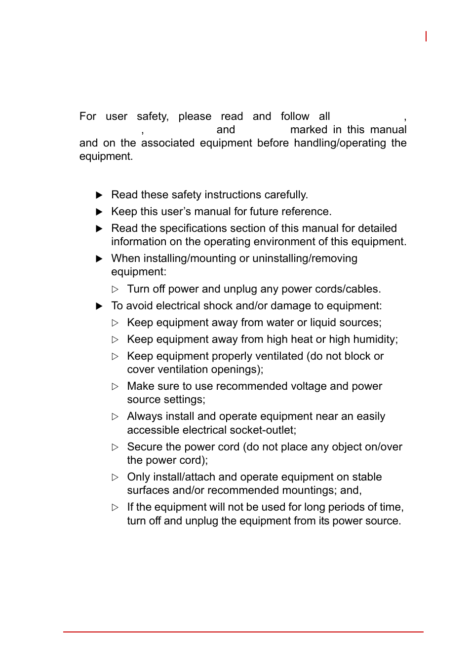 Important safety instructions | ADLINK AmITX-IB-I User Manual | Page 79 / 82