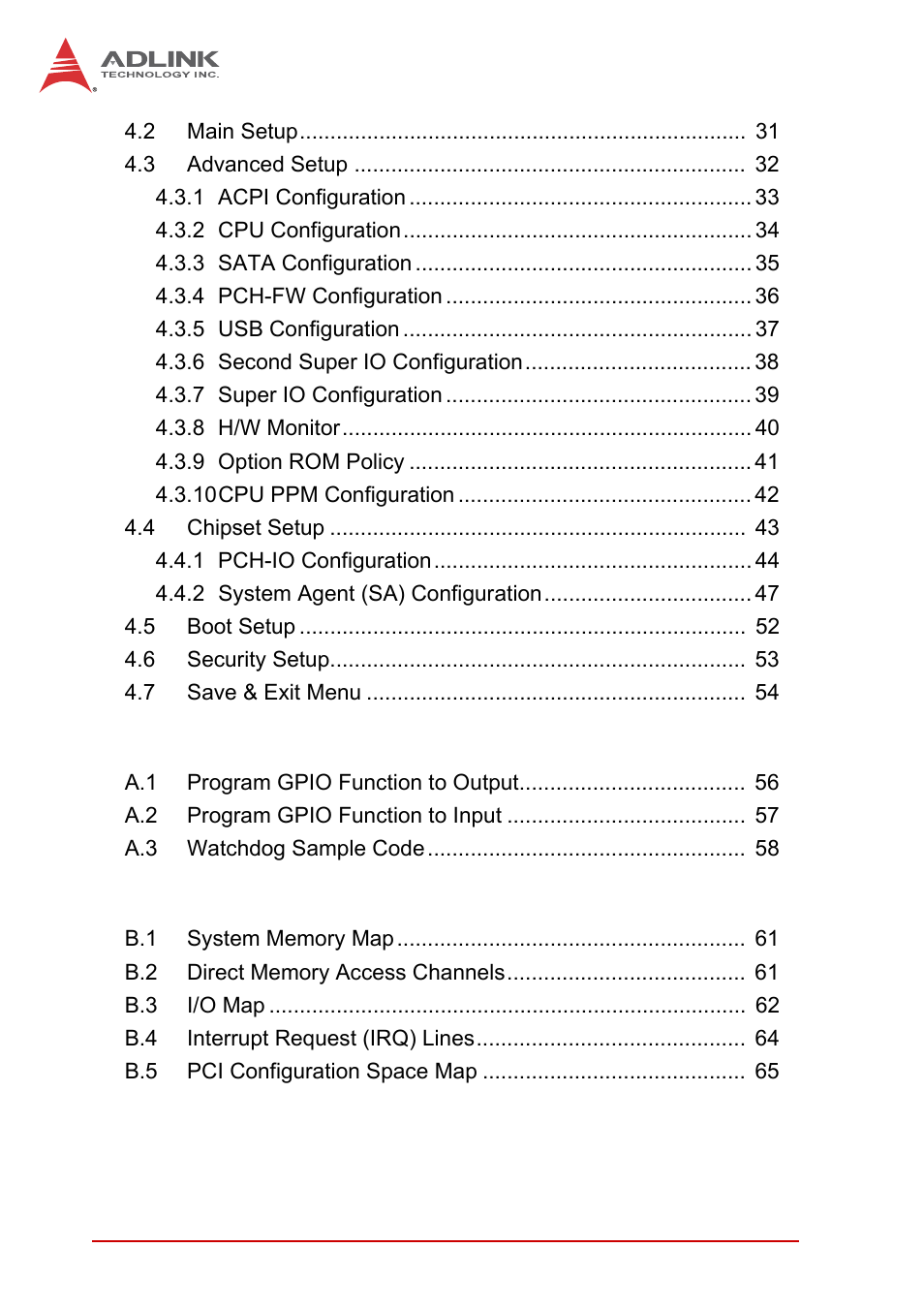 ADLINK AmITX-IB-I User Manual | Page 8 / 82