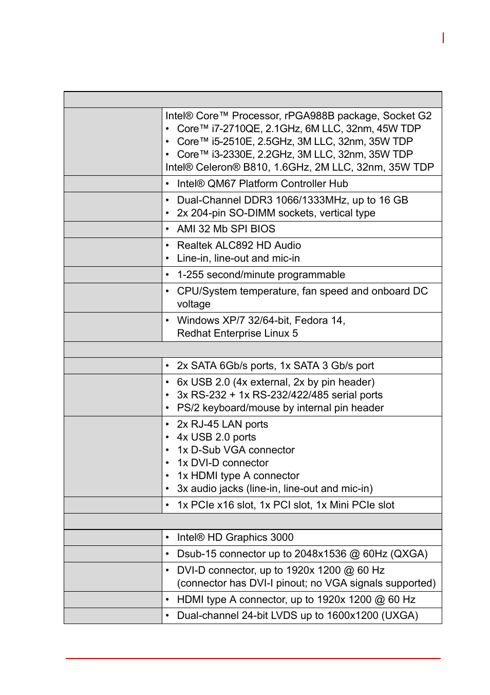 4 specifications, Specifications | ADLINK MI-220 User Manual | Page 15 / 92