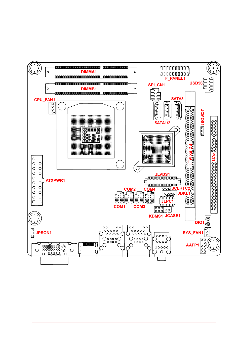 8 board layout, Board layout, Figure 1-2: mi-220 board layout | ADLINK MI-220 User Manual | Page 21 / 92