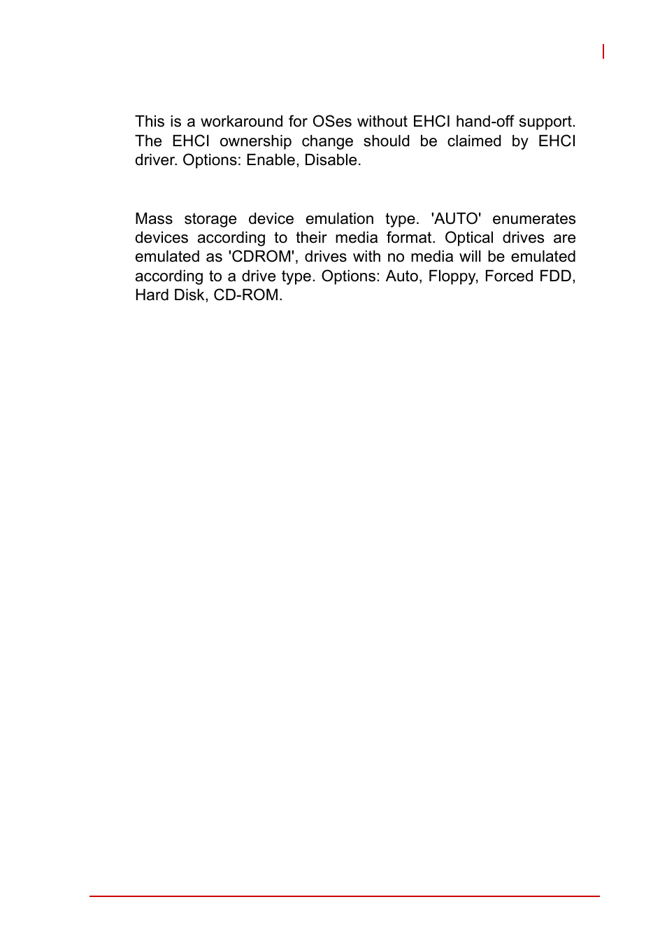 Ehci hand-off, Mass storage devices | ADLINK MI-220 User Manual | Page 57 / 92