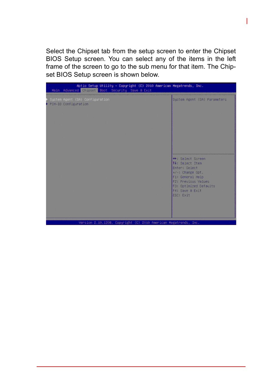 4 chipset setup, Chipset setup | ADLINK MI-220 User Manual | Page 65 / 92