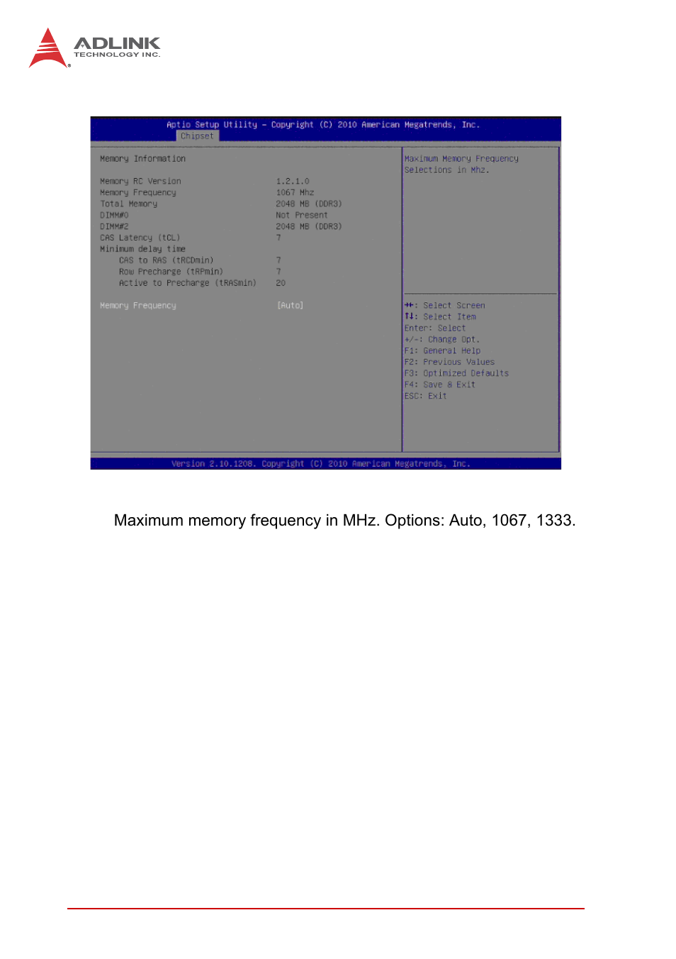 3 memory configuration, Memory frequency | ADLINK MI-220 User Manual | Page 70 / 92