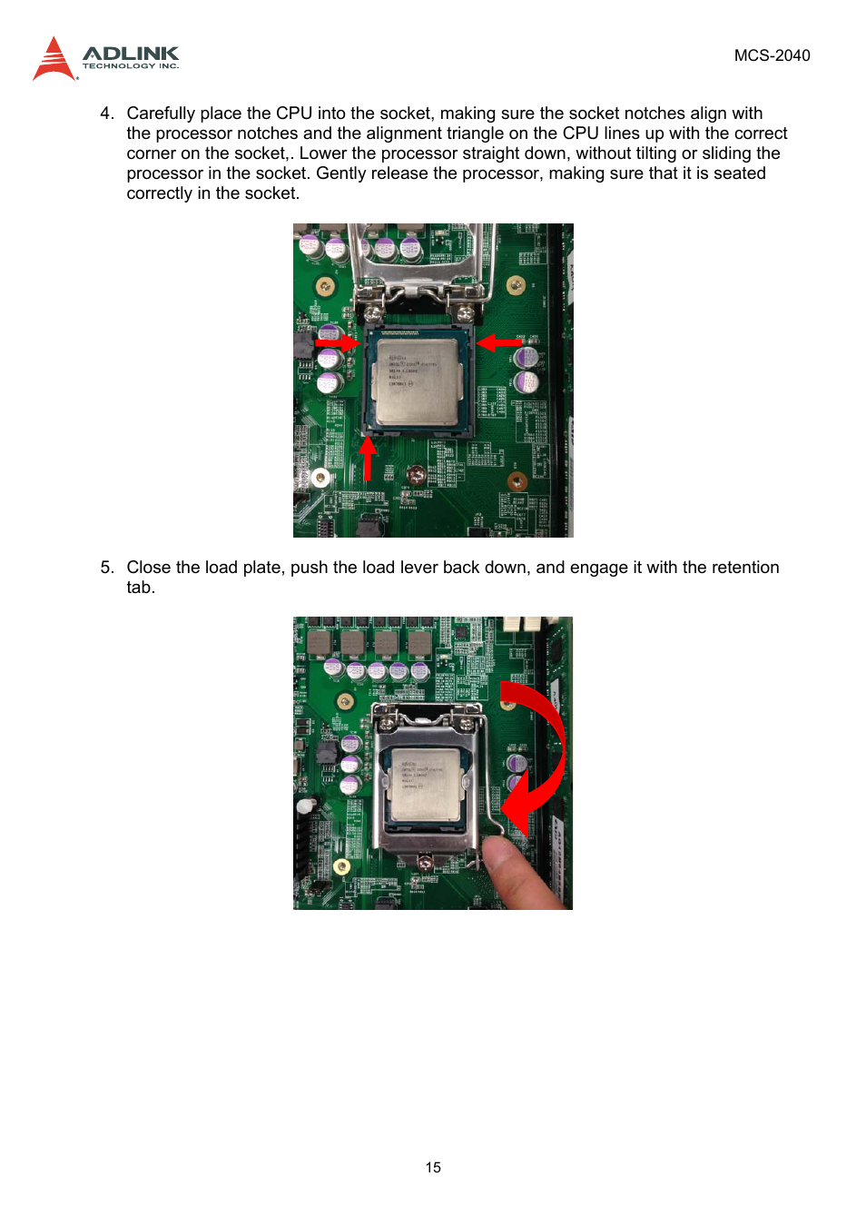 ADLINK MCS-2040 User Manual | Page 15 / 63