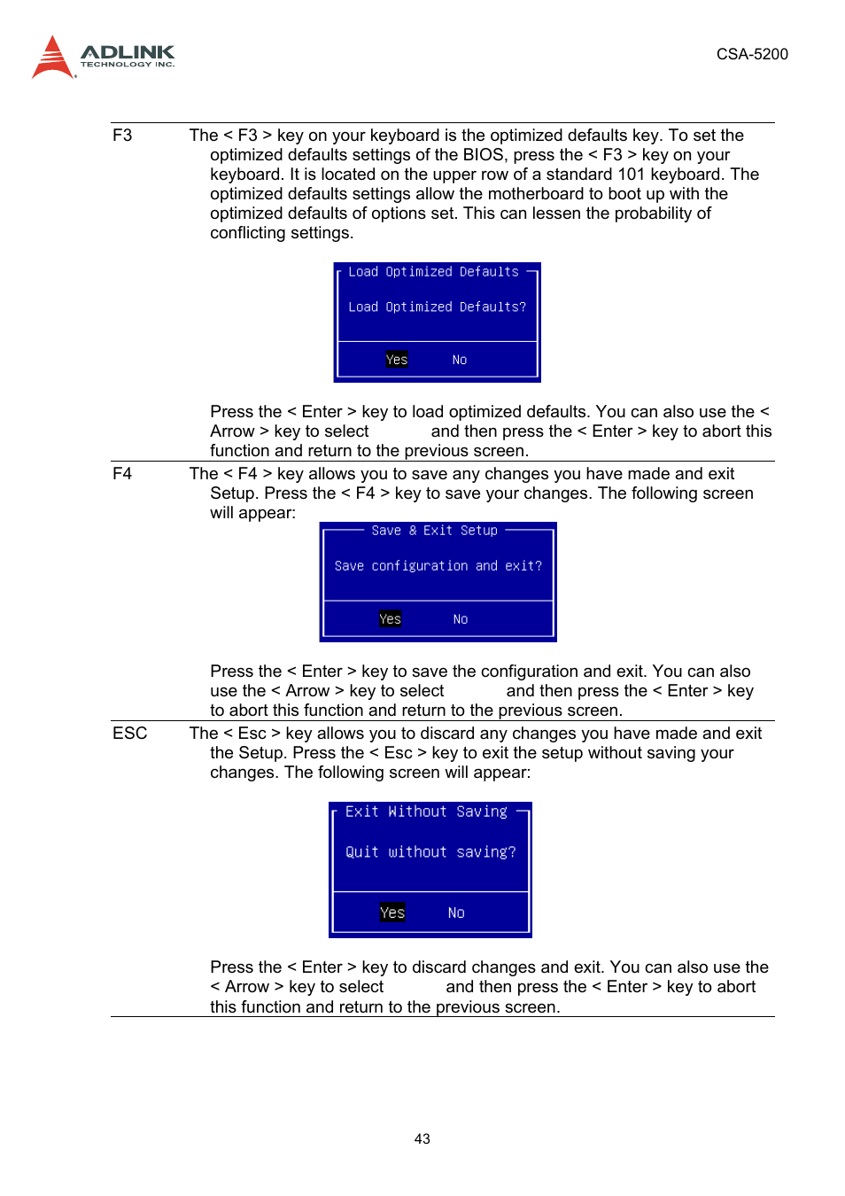 ADLINK CSA-5200 User Manual | Page 43 / 69