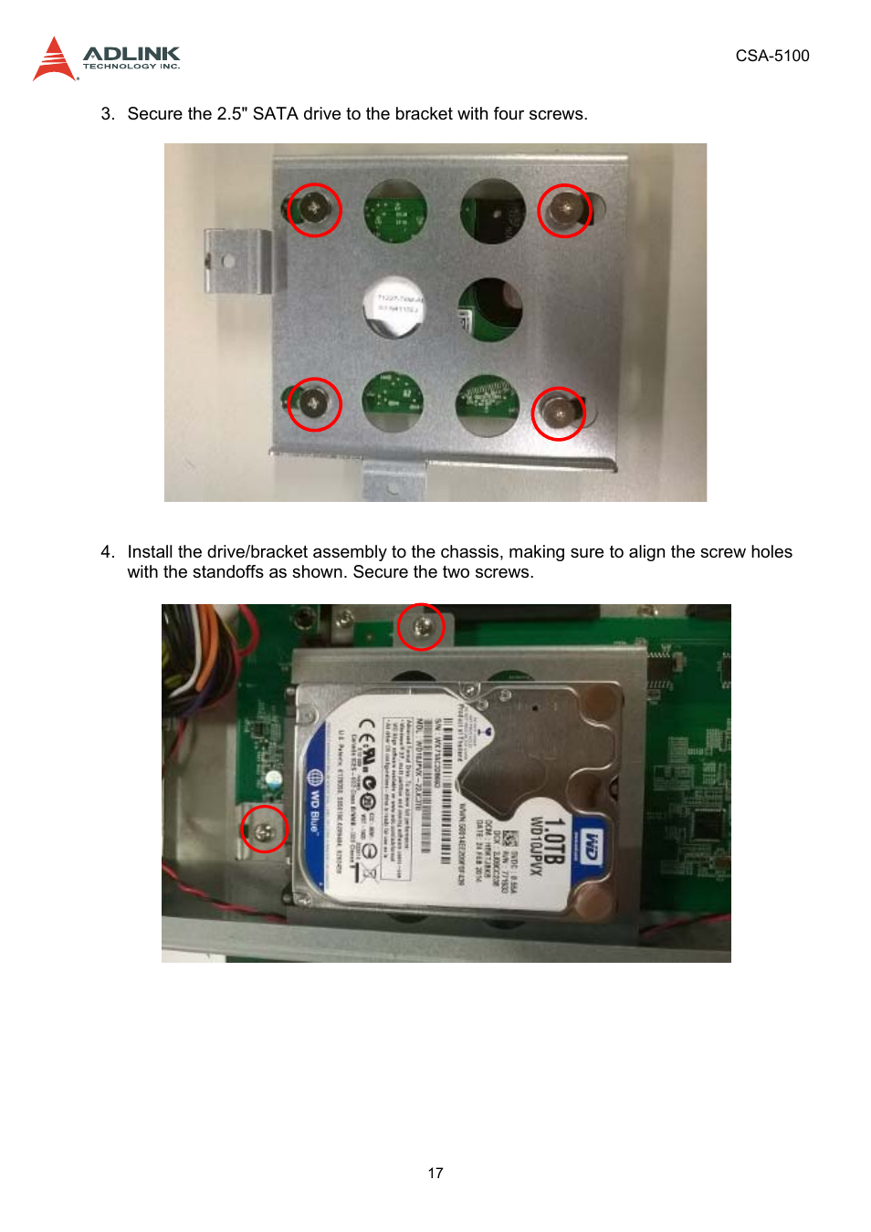 ADLINK CSA-5100 User Manual | Page 17 / 70