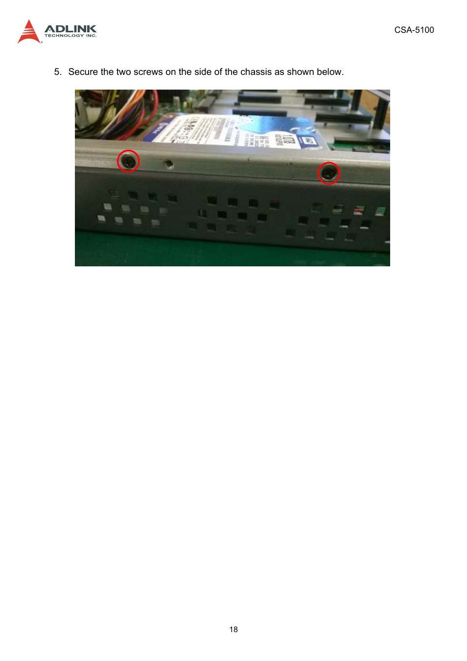 ADLINK CSA-5100 User Manual | Page 18 / 70
