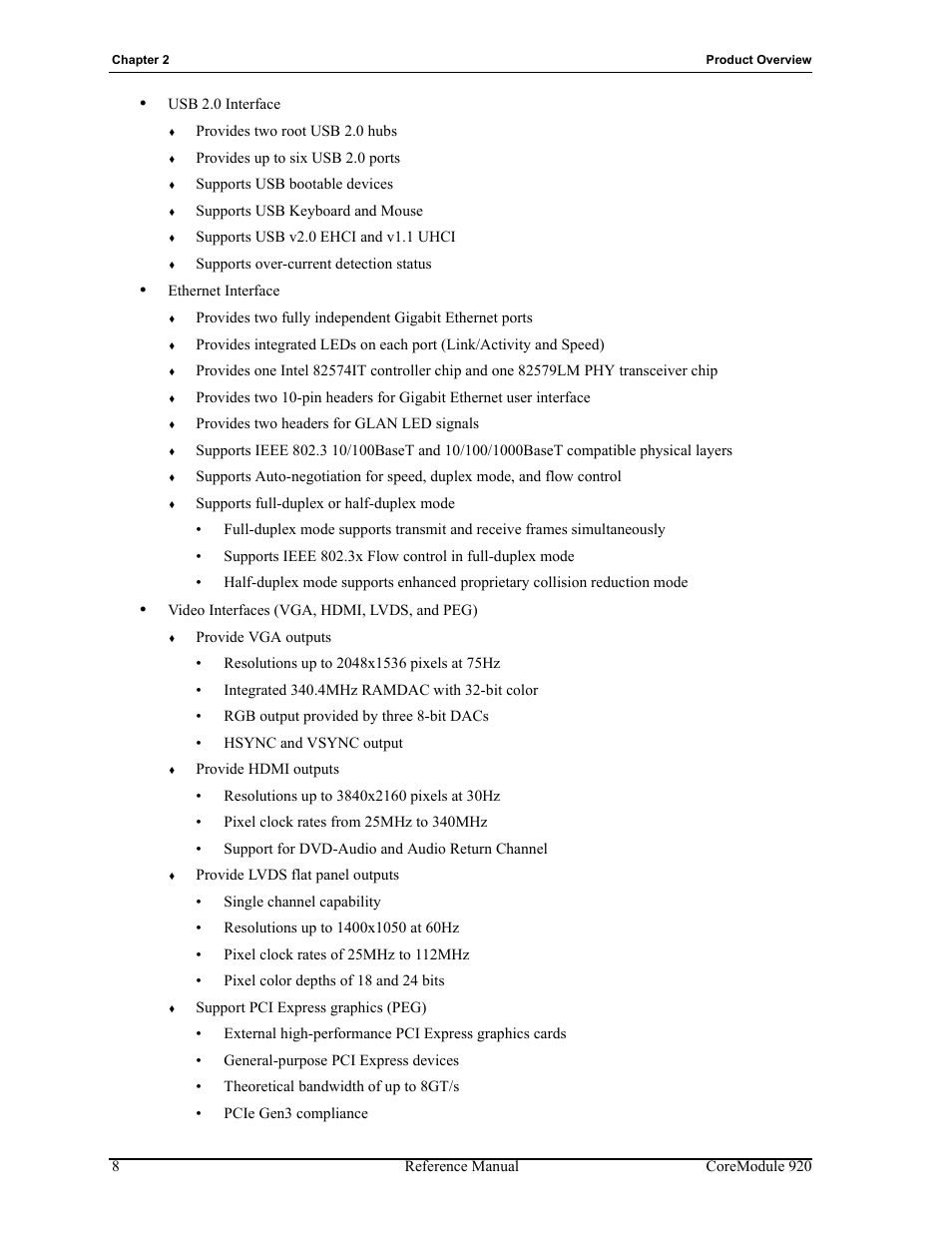 ADLINK CoreModule 920 User Manual | Page 14 / 64