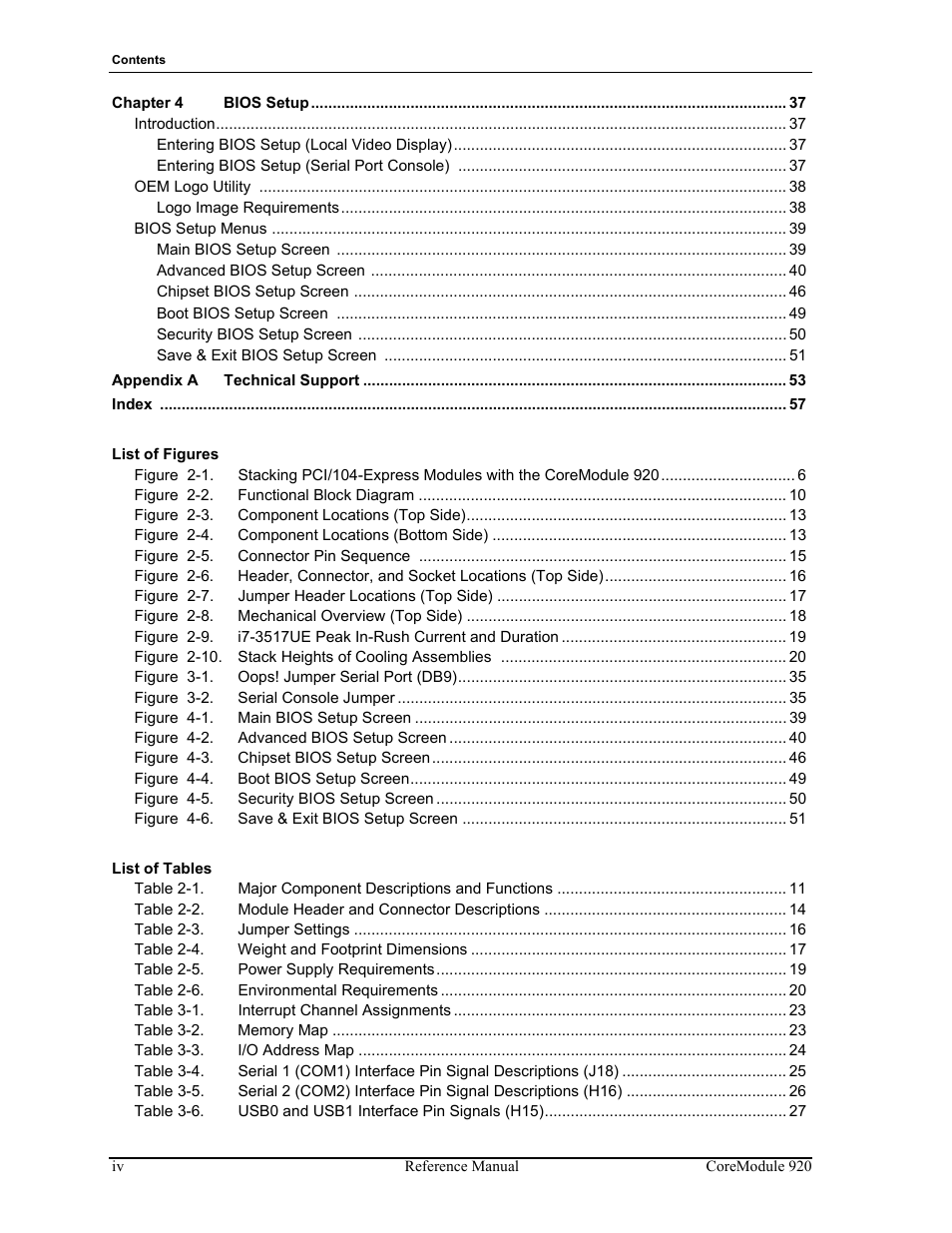 ADLINK CoreModule 920 User Manual | Page 4 / 64