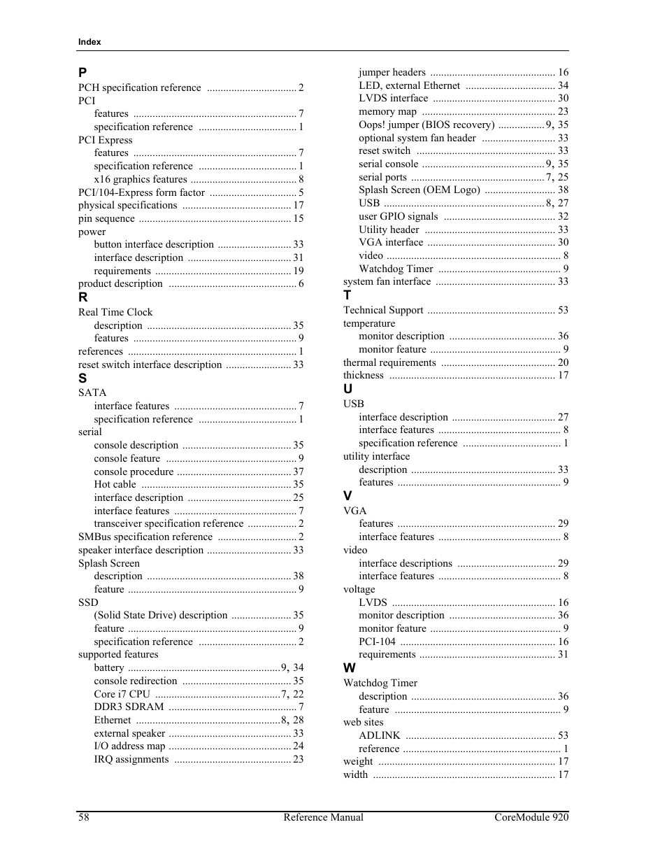 ADLINK CoreModule 920 User Manual | Page 64 / 64