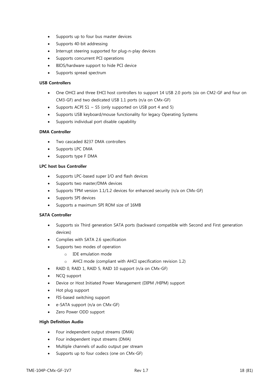 ADLINK CM3-GF User Manual | Page 26 / 93