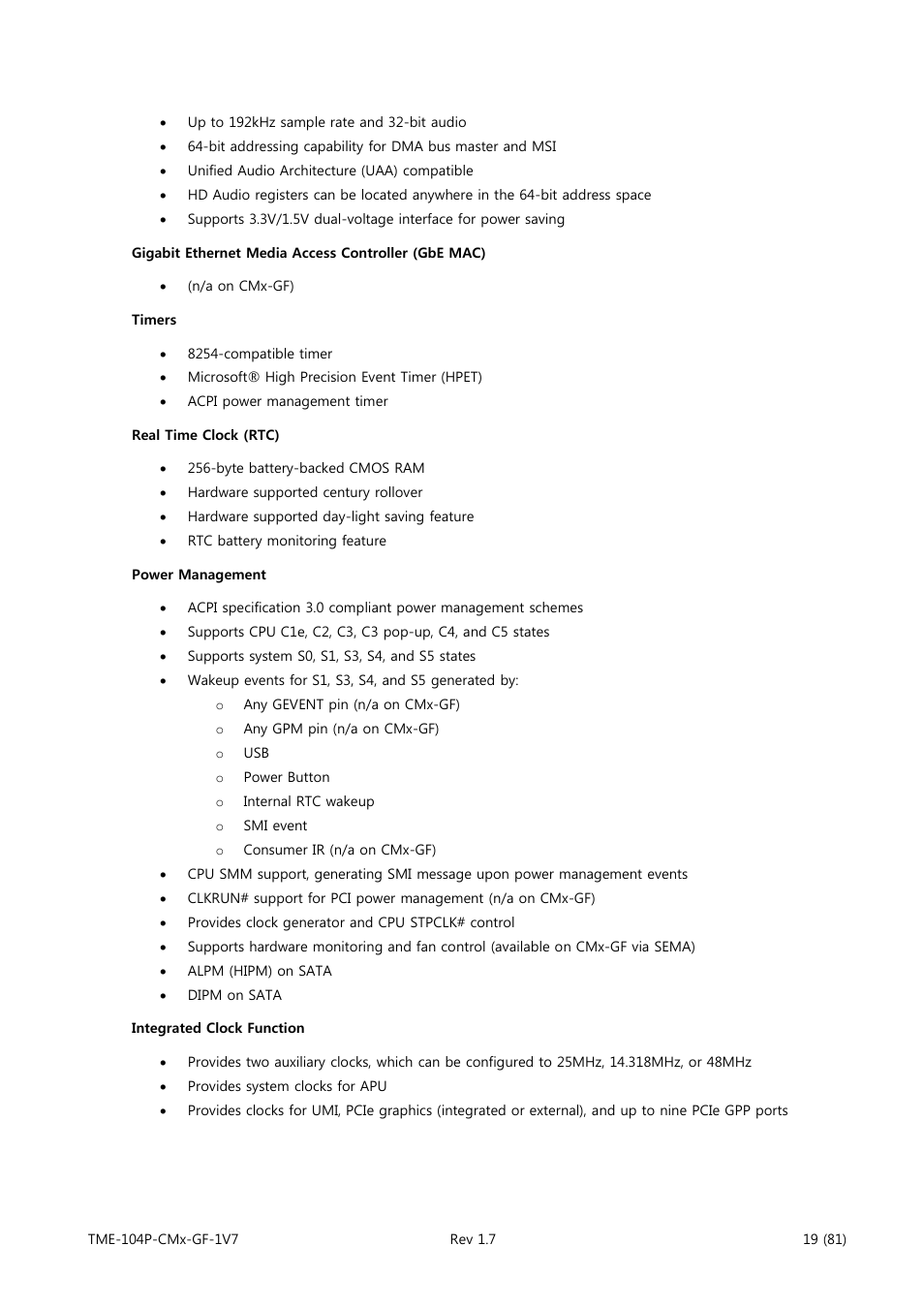 ADLINK CM3-GF User Manual | Page 27 / 93