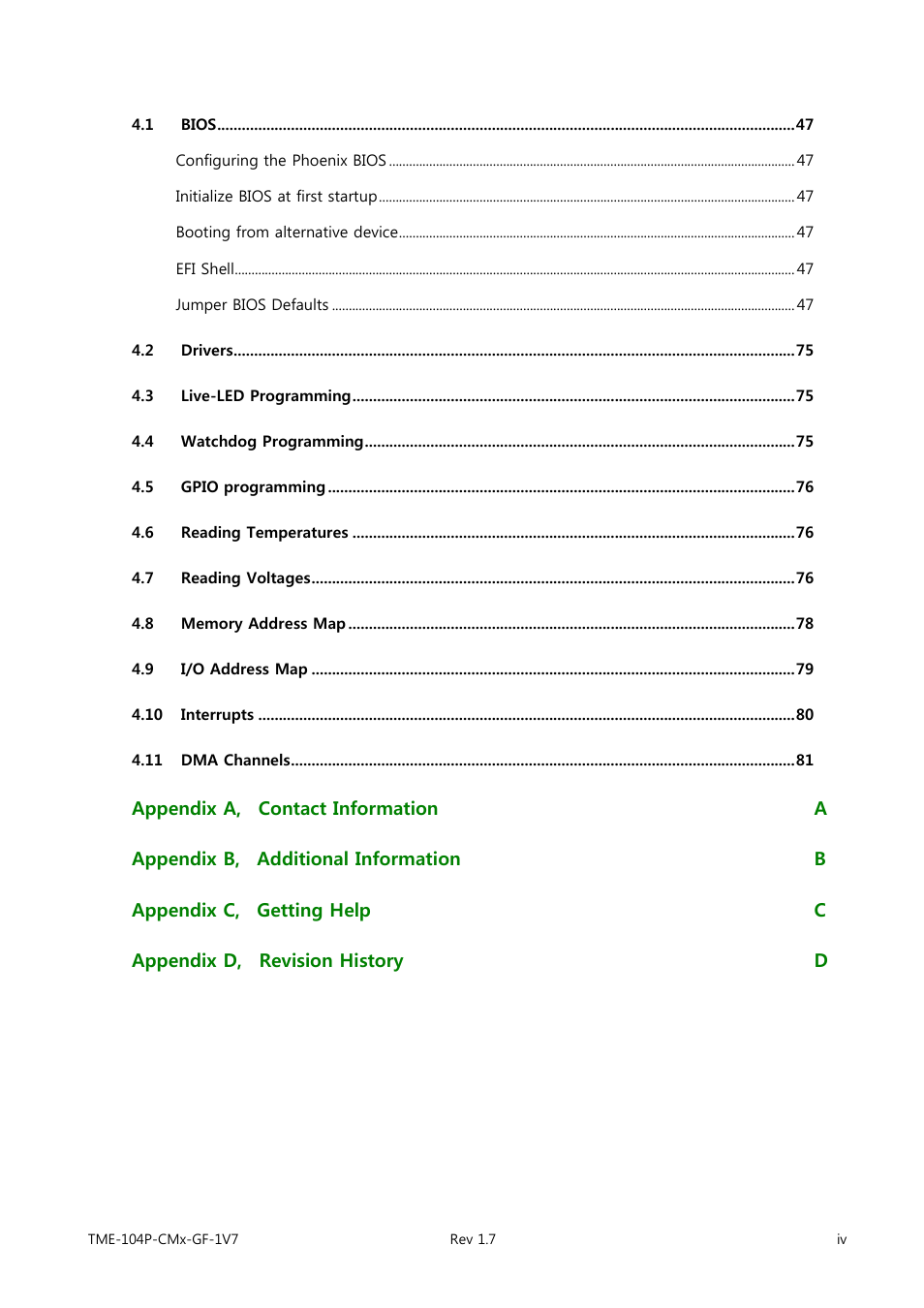 ADLINK CM3-GF User Manual | Page 6 / 93