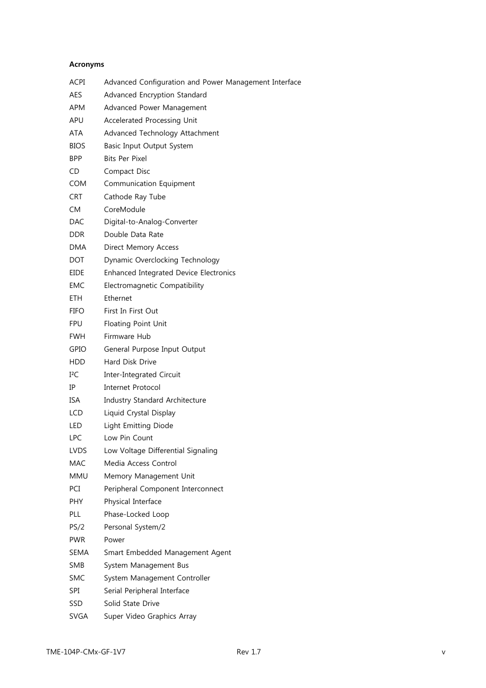 ADLINK CM3-GF User Manual | Page 7 / 93