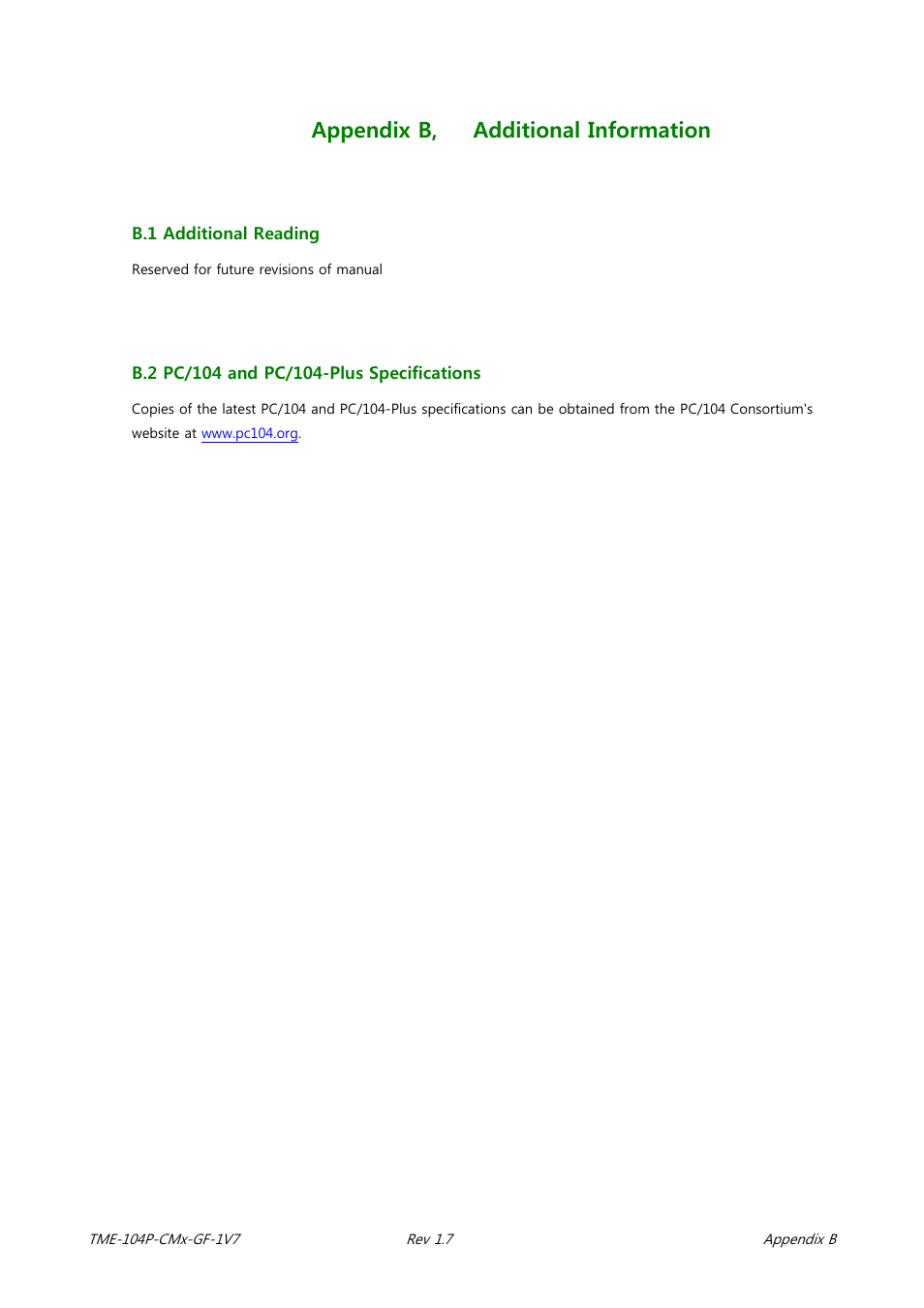 Appendix b, Additional information, Appendix b, additional information | ADLINK CM3-GF User Manual | Page 91 / 93