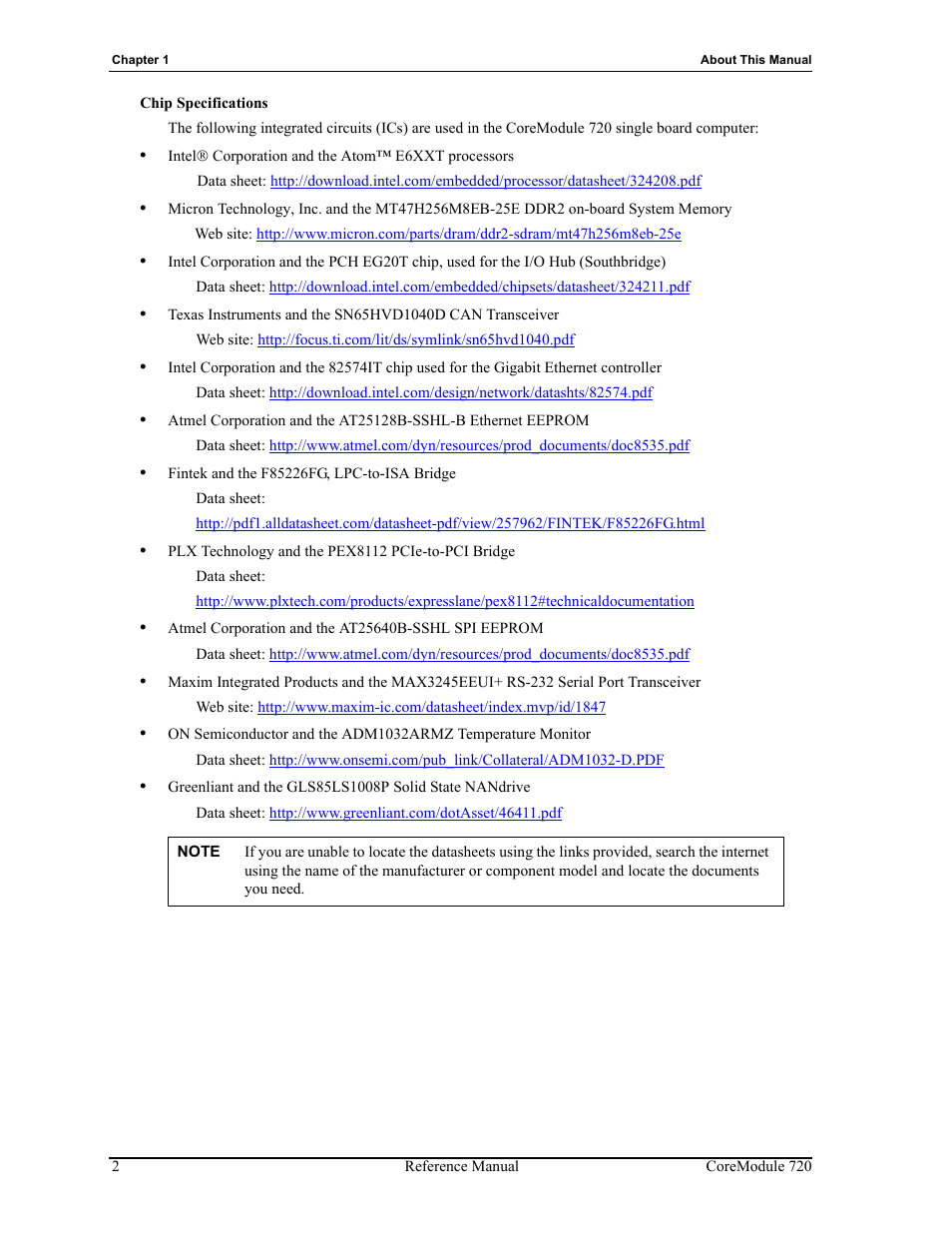 ADLINK CoreModule 720 User Manual | Page 8 / 62