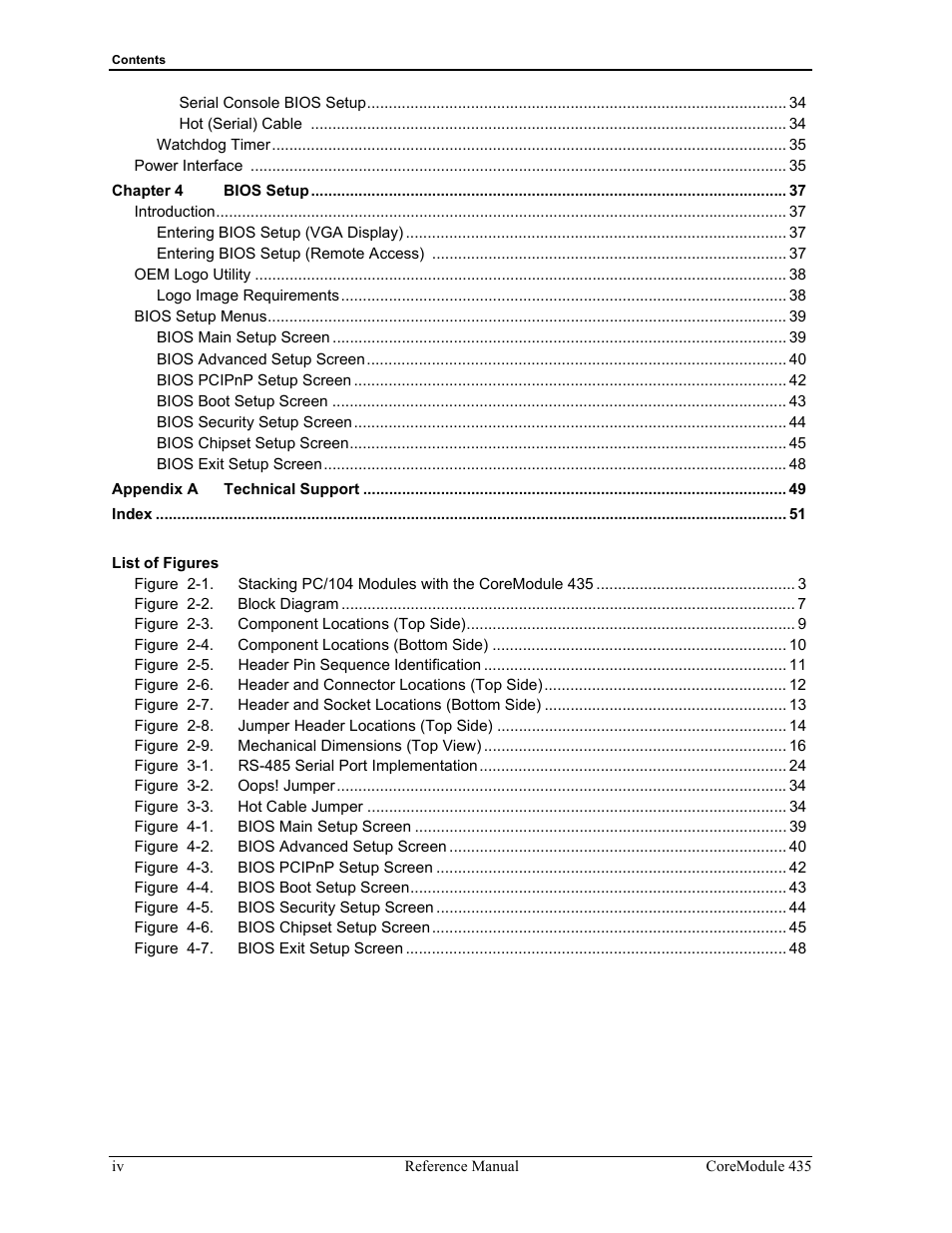ADLINK CoreModule 435 User Manual | Page 4 / 58
